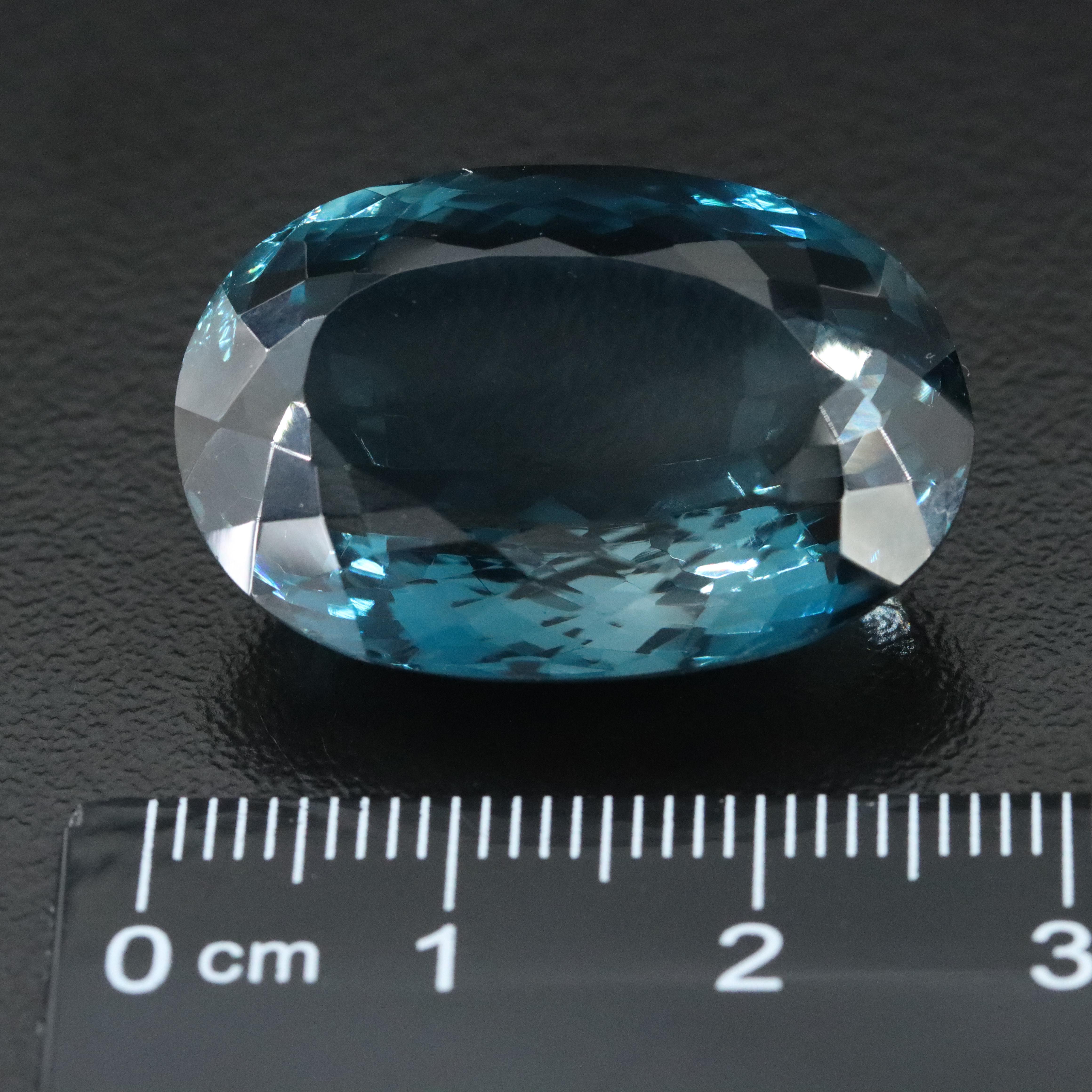 Loose 47.36 CT London Blue Topaz