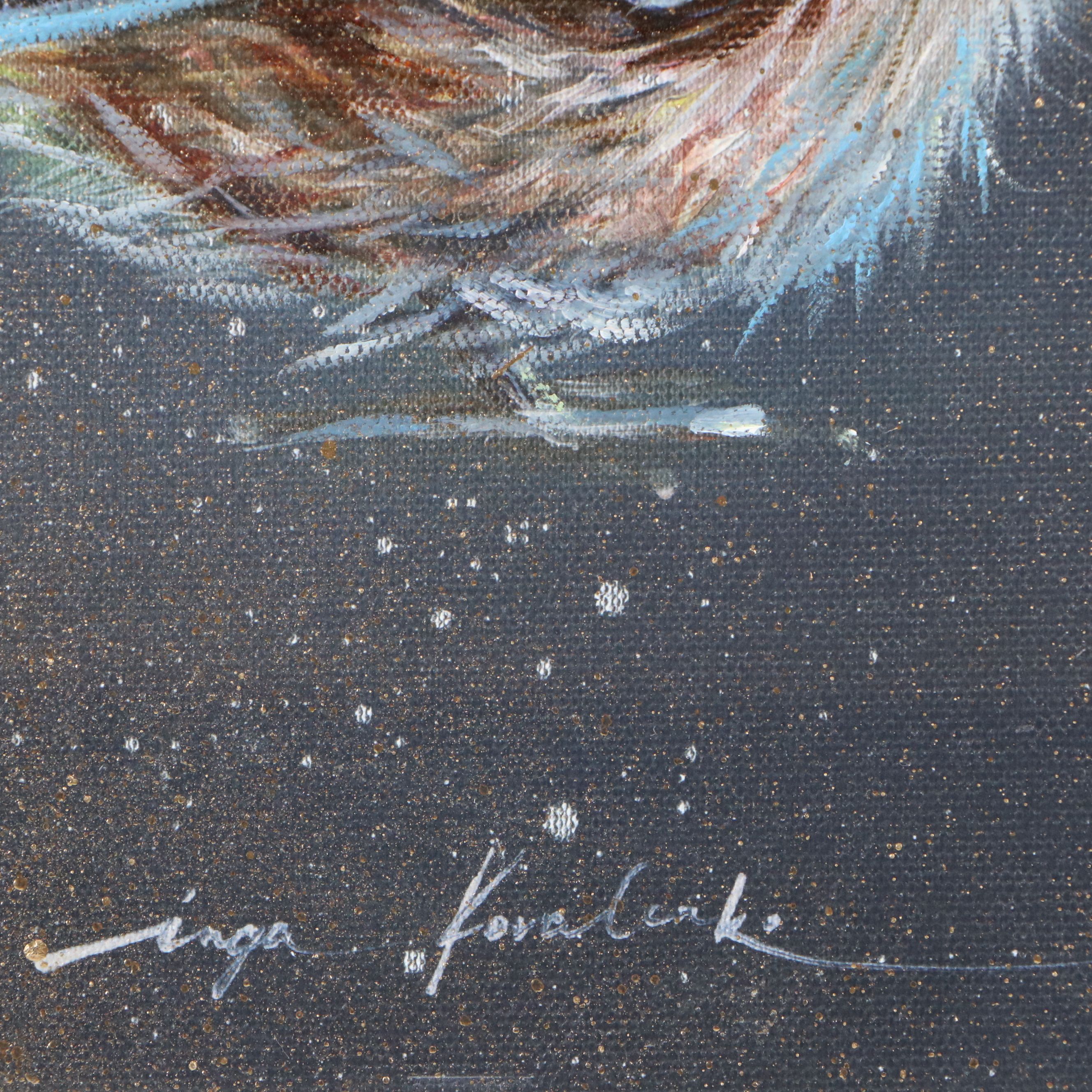 Inga Kovalenko Oil Painting of Bird, 2025