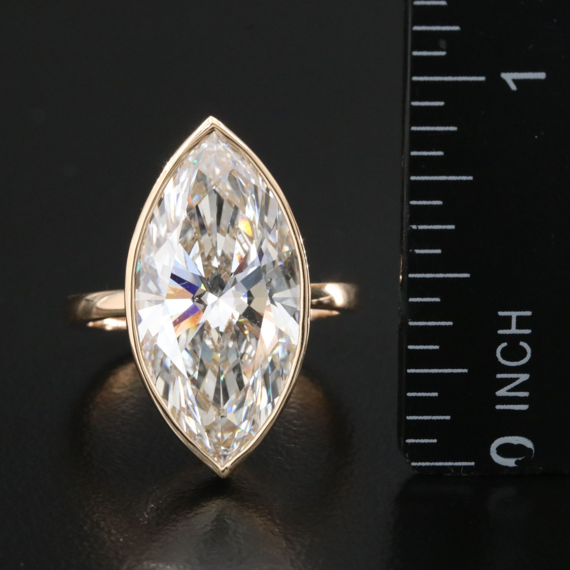 18K 8.16 CT Lab Grown Diamond Solitaire Ring with IGI Report