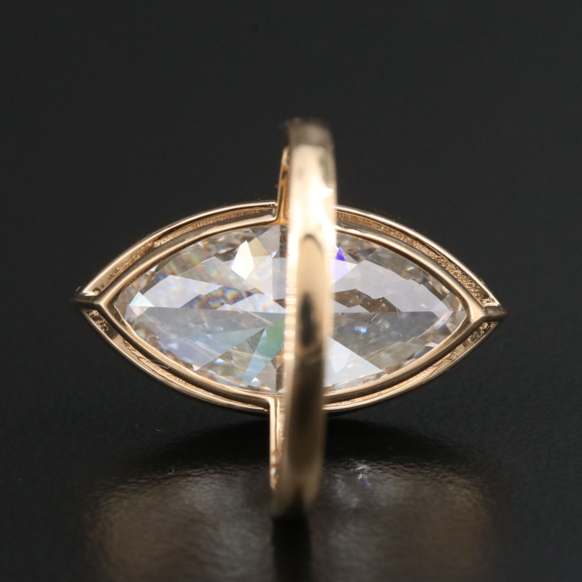 18K 8.16 CT Lab Grown Diamond Solitaire Ring with IGI Report