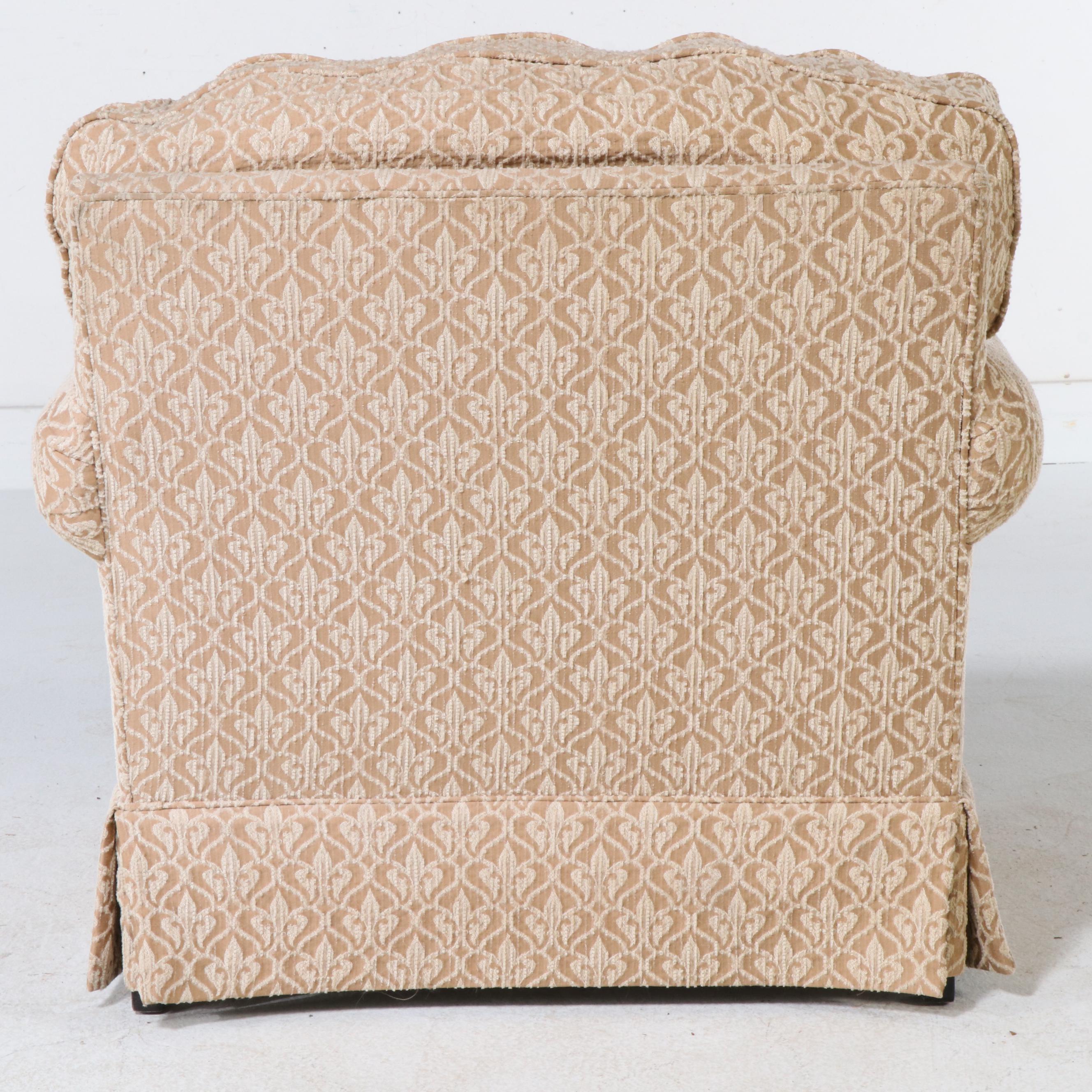 Taylor & King Brocade Upholstered Lounge Chair