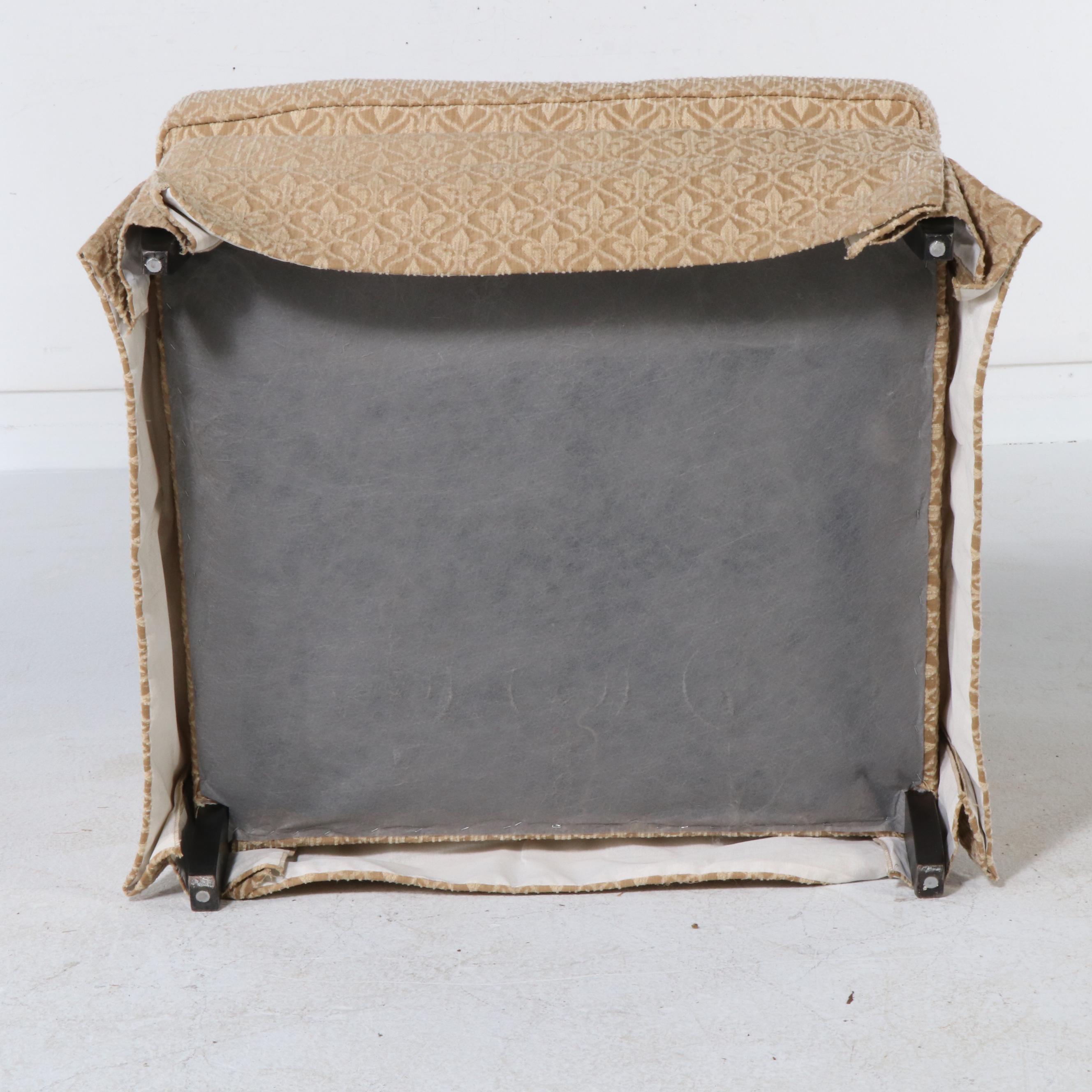 Taylor & King Brocade Upholstered Lounge Chair