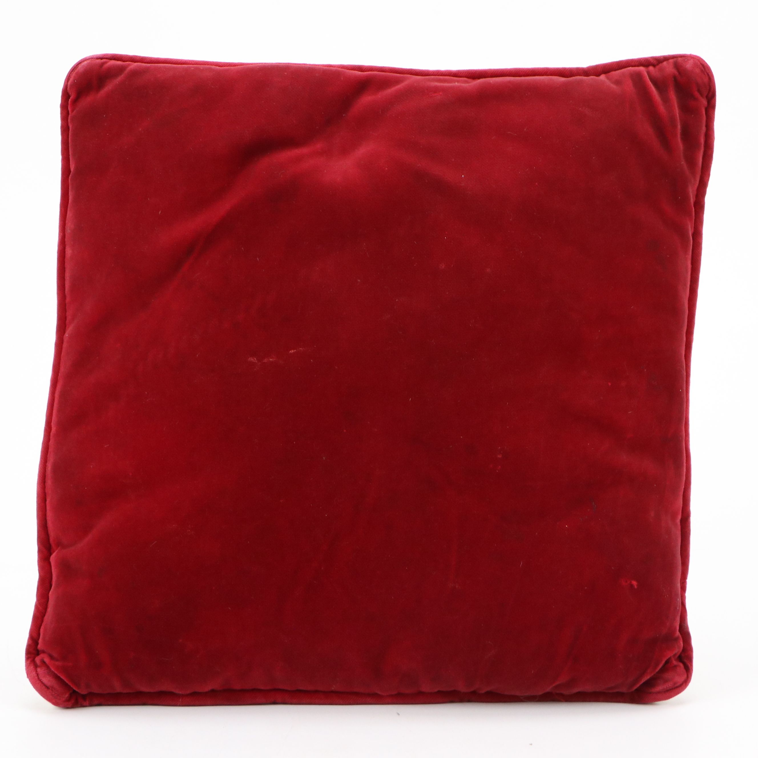 Needlepoint Floral Throw Pillows and Cat Textile Panel, 20th Century