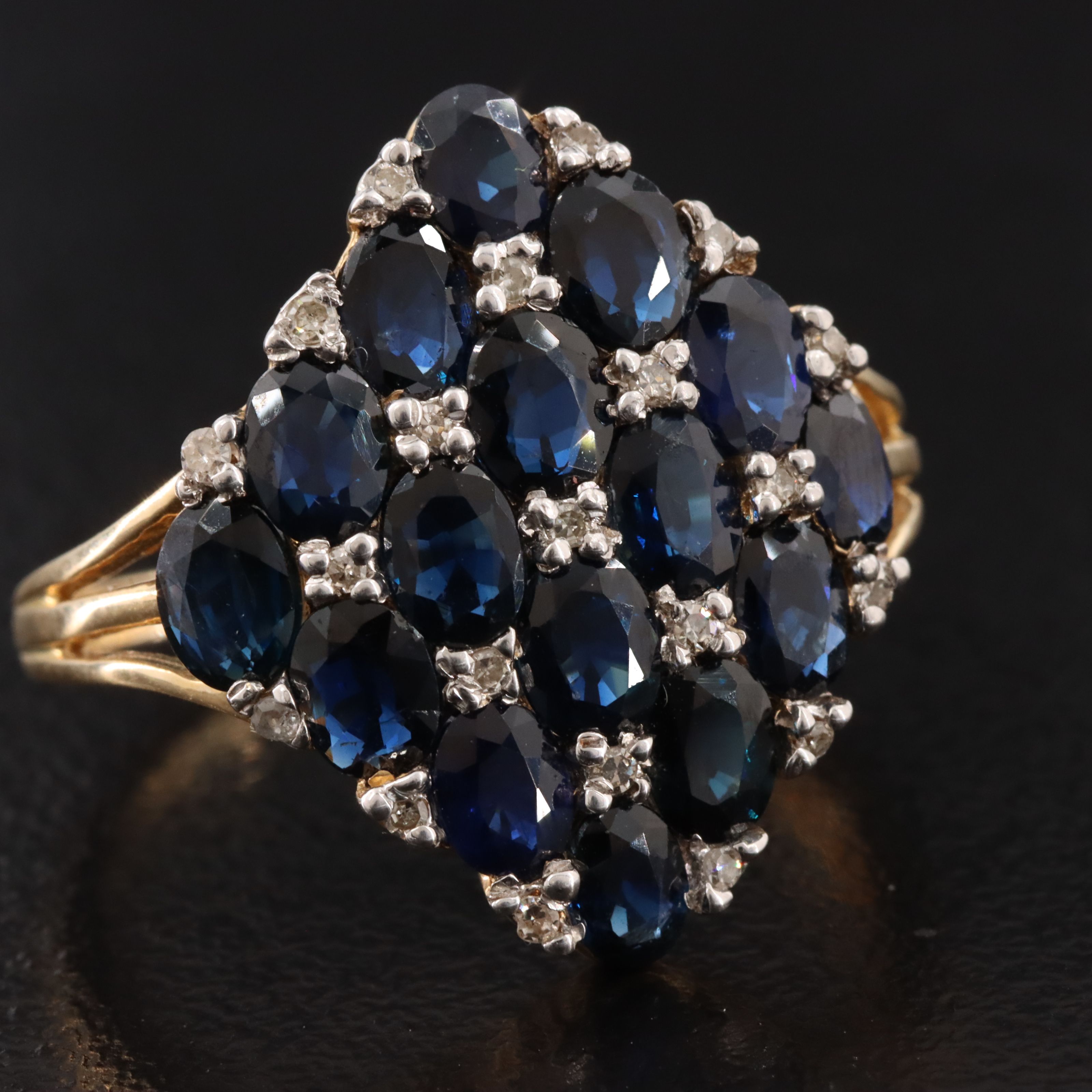 14K Sapphire and Diamond Ring