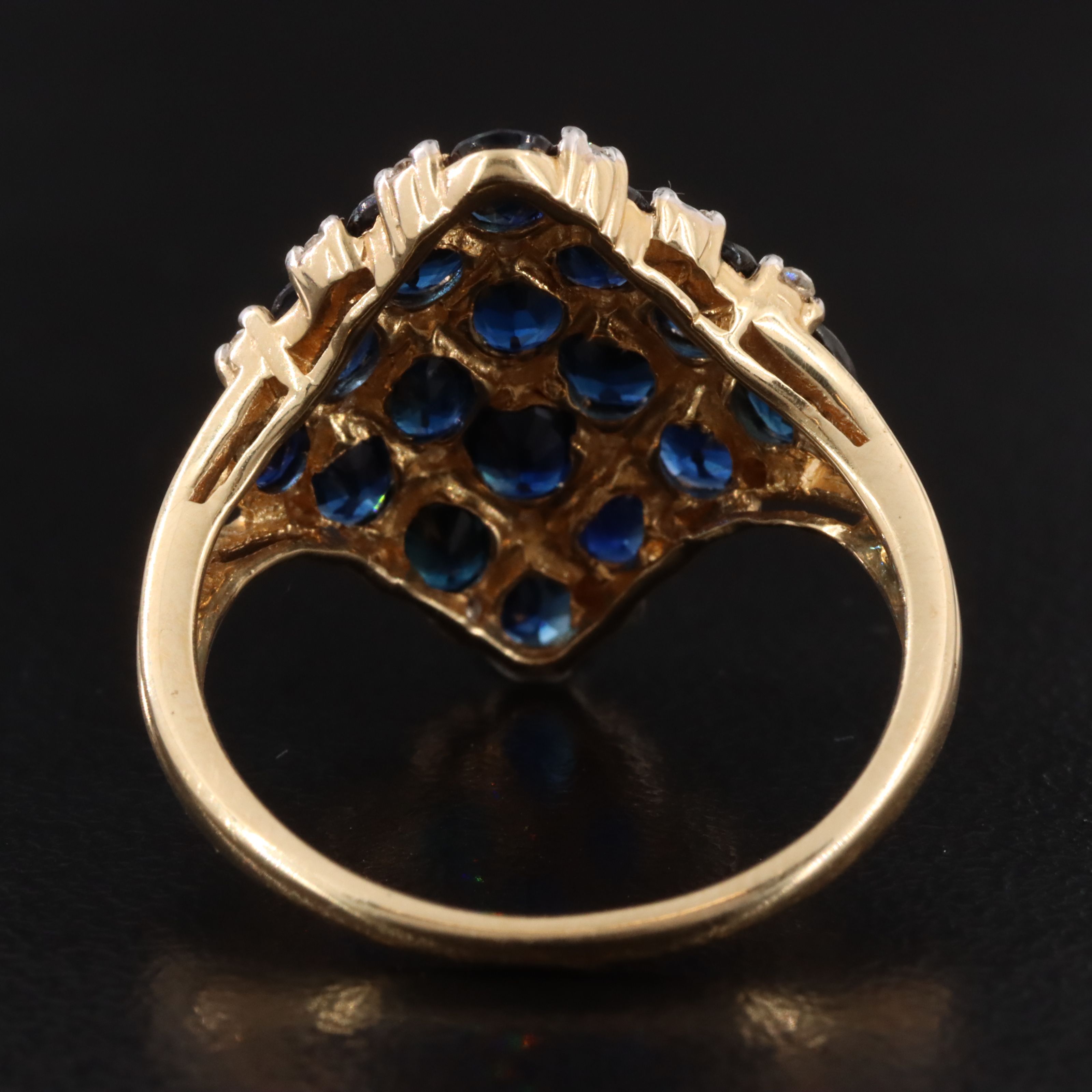 14K Sapphire and Diamond Ring