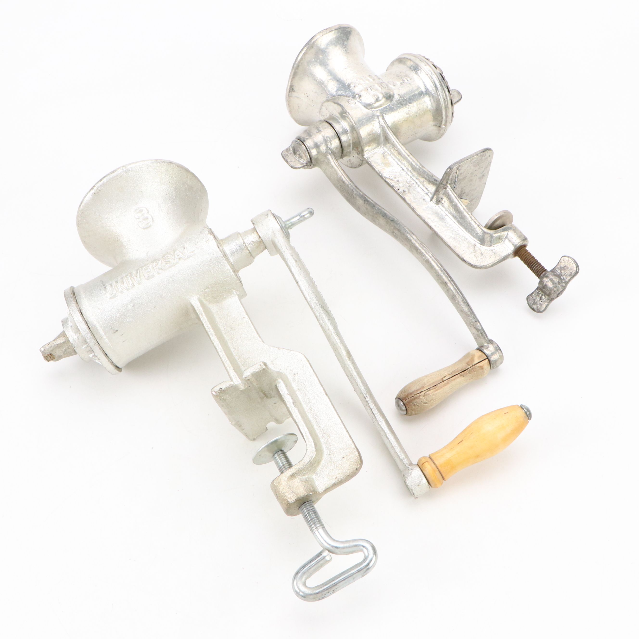 Keystone and Universal Cast Iron Meat Grinders