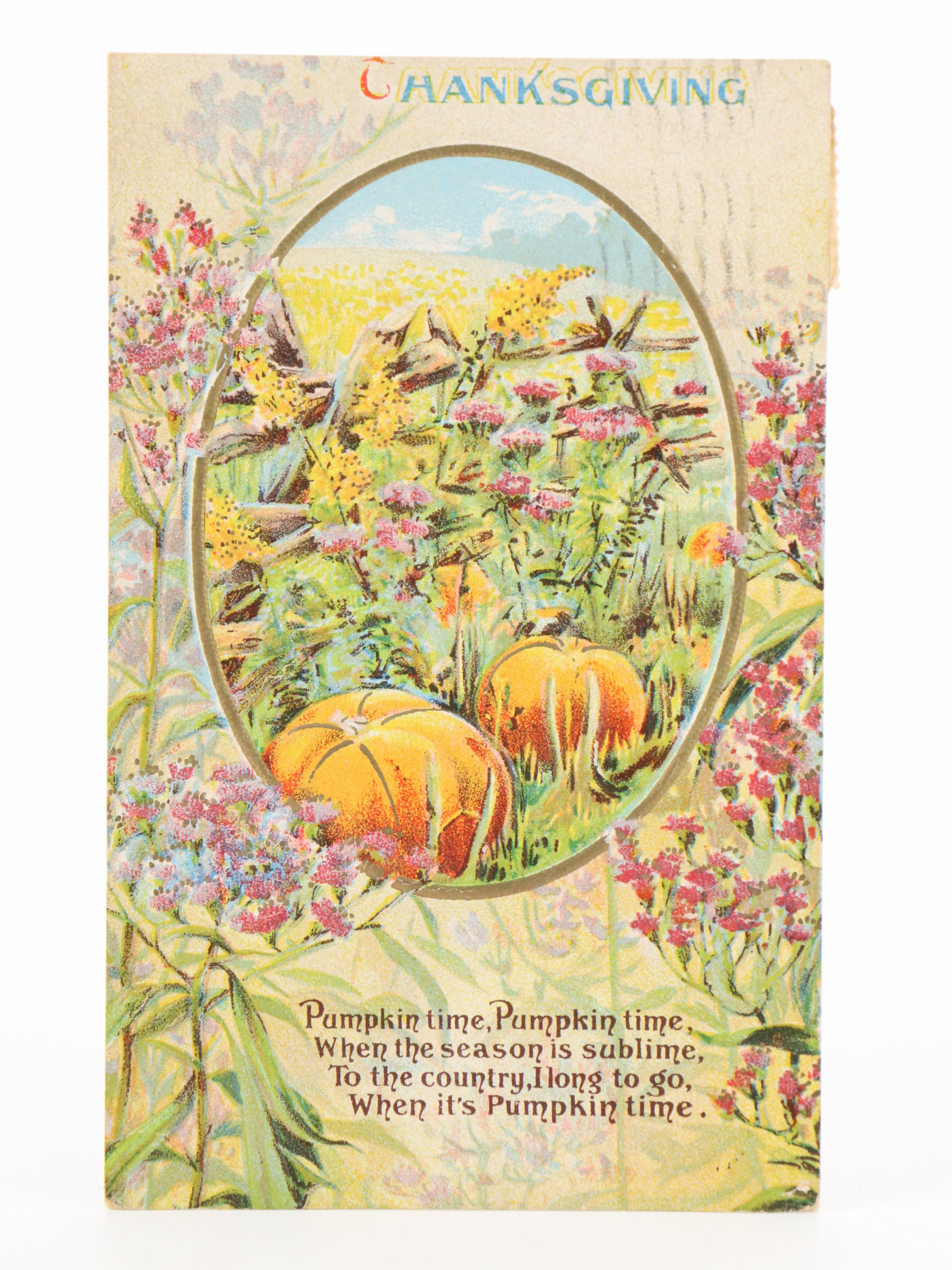 Rachael Tuck & Sons with Other Thanksgiving Postcards, Early 20th Century