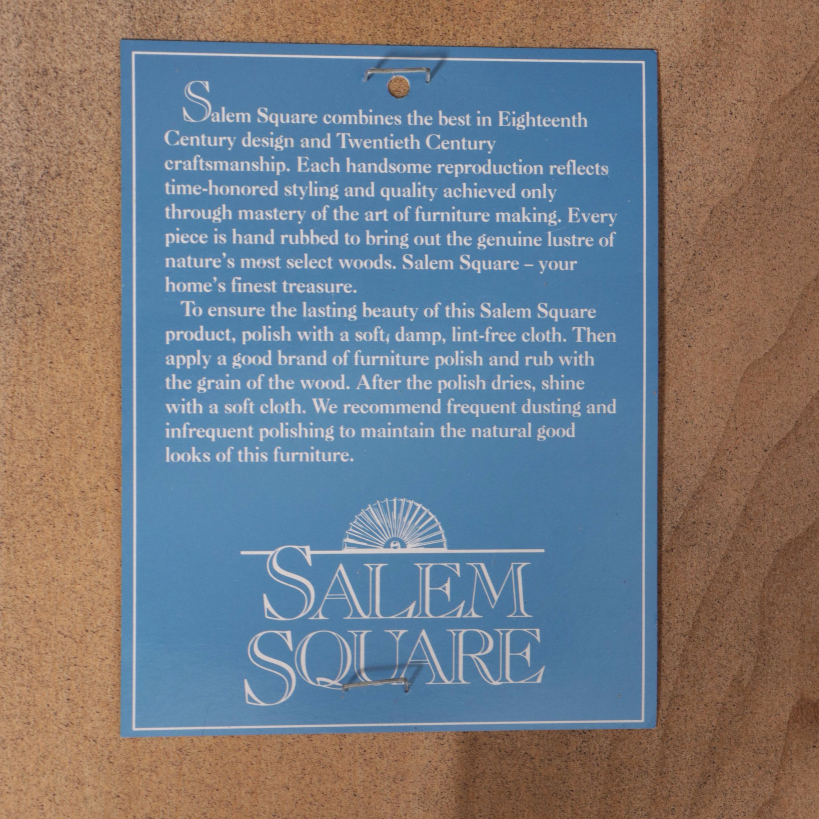 Salem Square Chippendale Style Painted Wood End Table, Late 20th Century