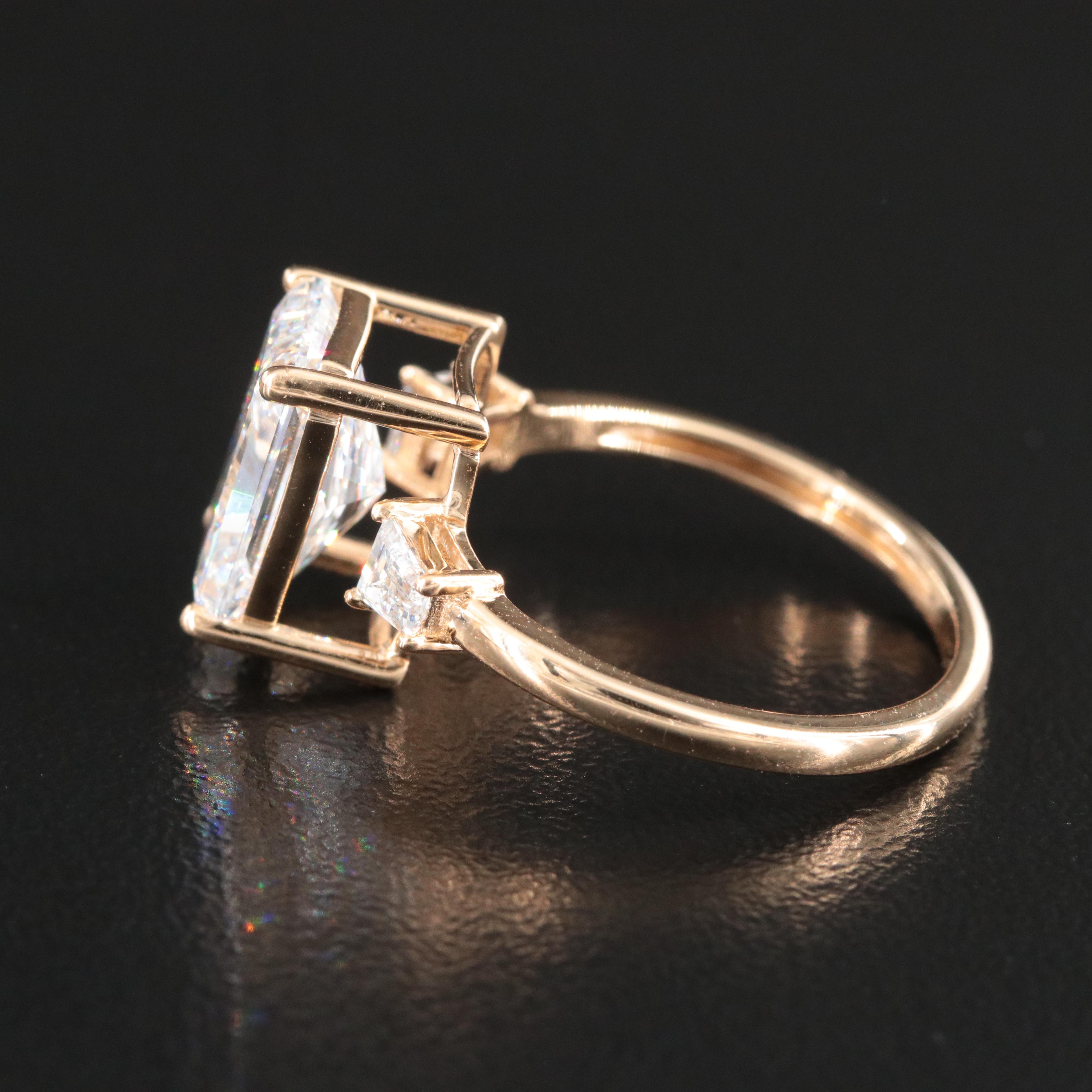 18K 3.22 CTW Lab Grown Diamond Ring with IGI Report