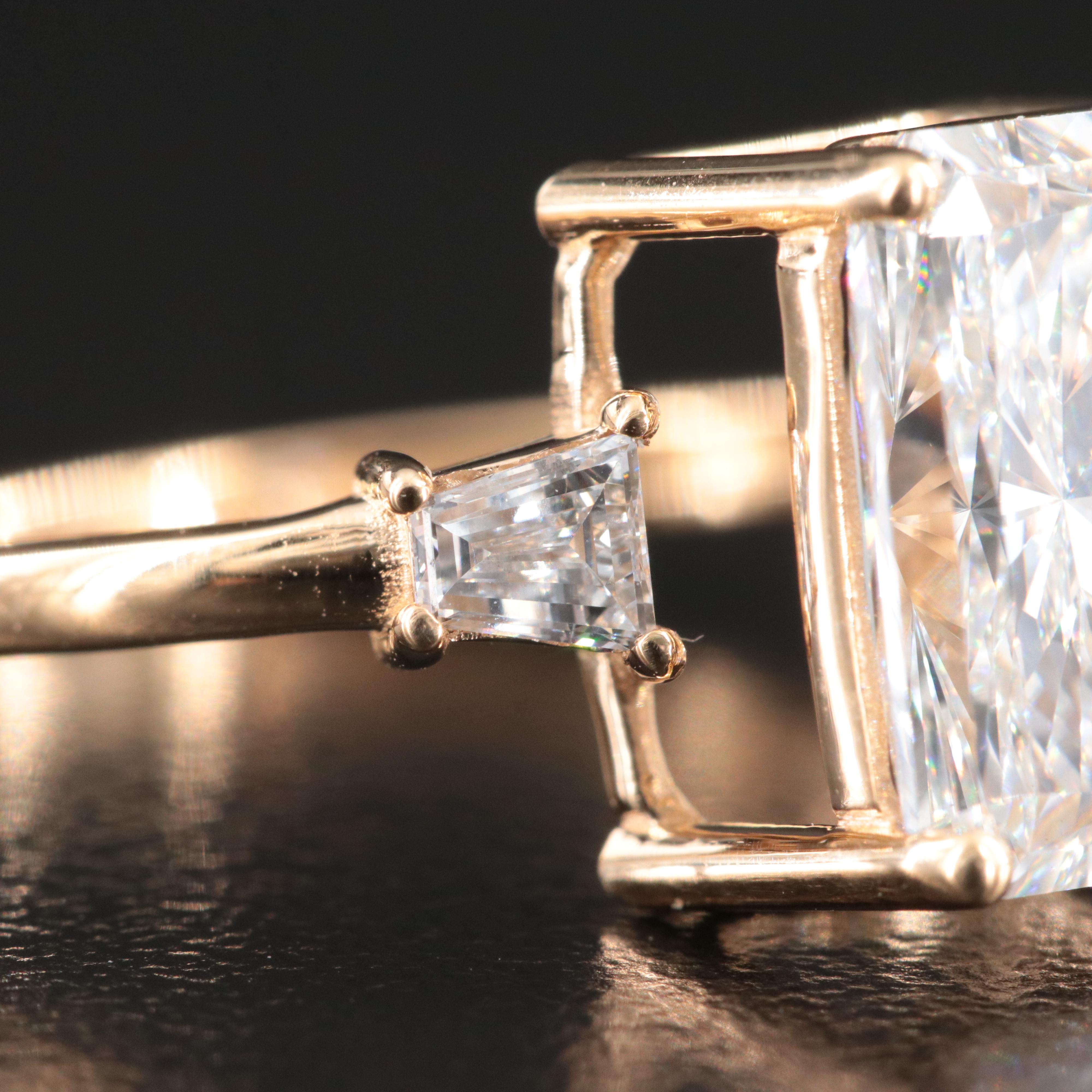 18K 3.22 CTW Lab Grown Diamond Ring with IGI Report