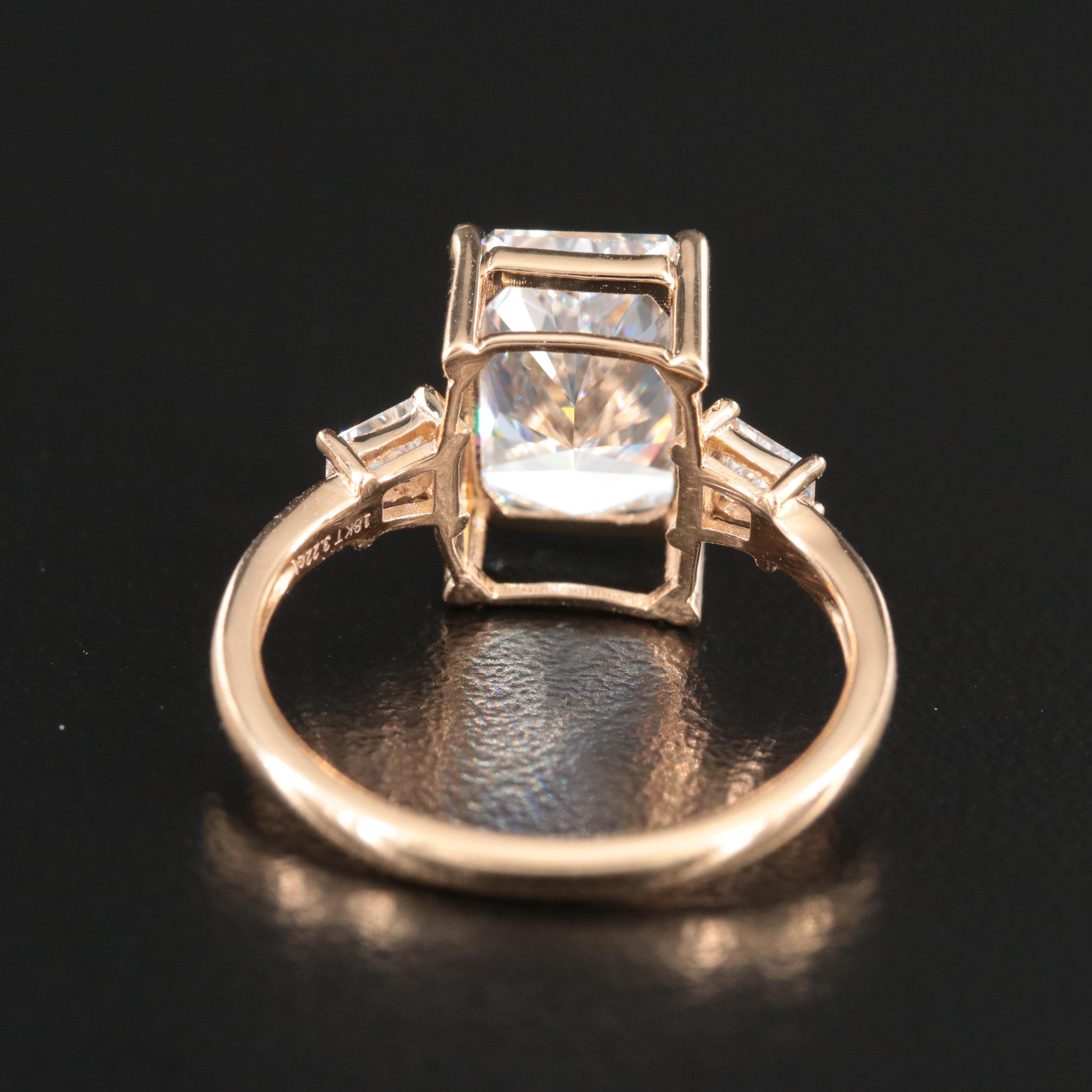 18K 3.22 CTW Lab Grown Diamond Ring with IGI Report