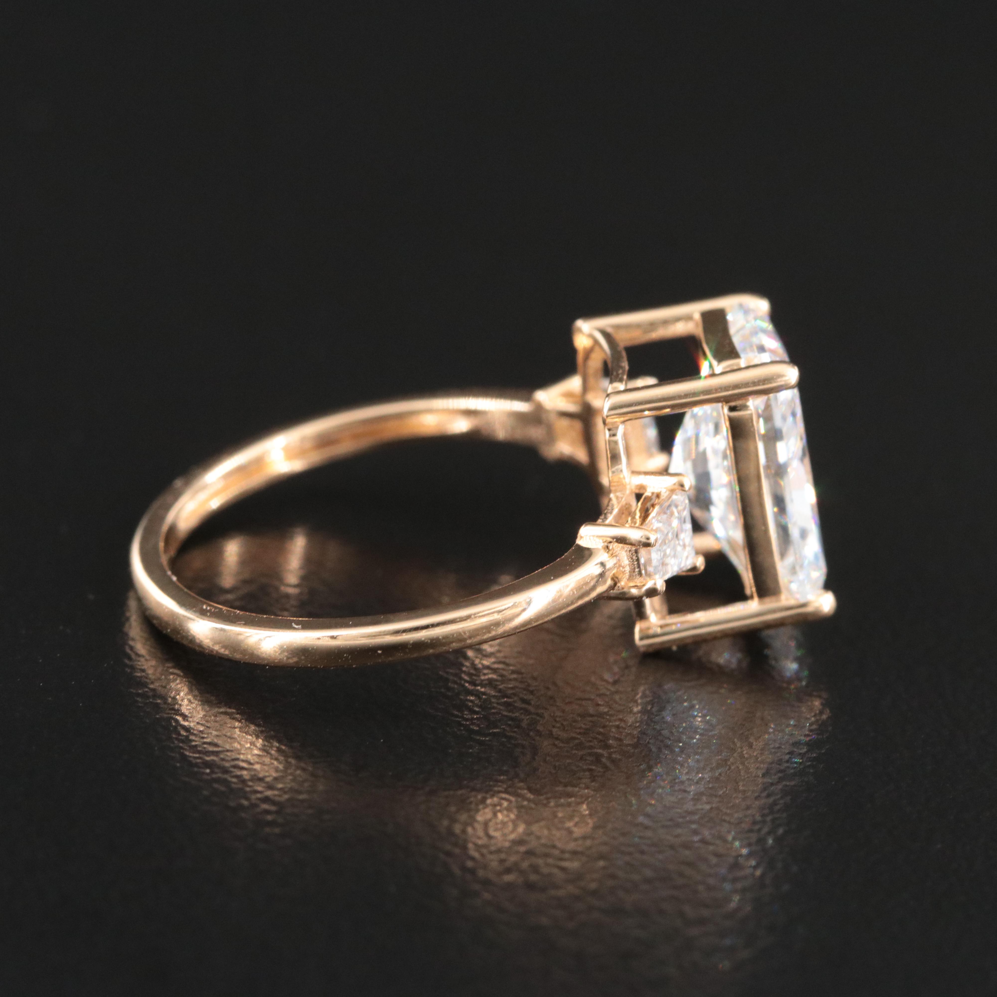 18K 3.22 CTW Lab Grown Diamond Ring with IGI Report