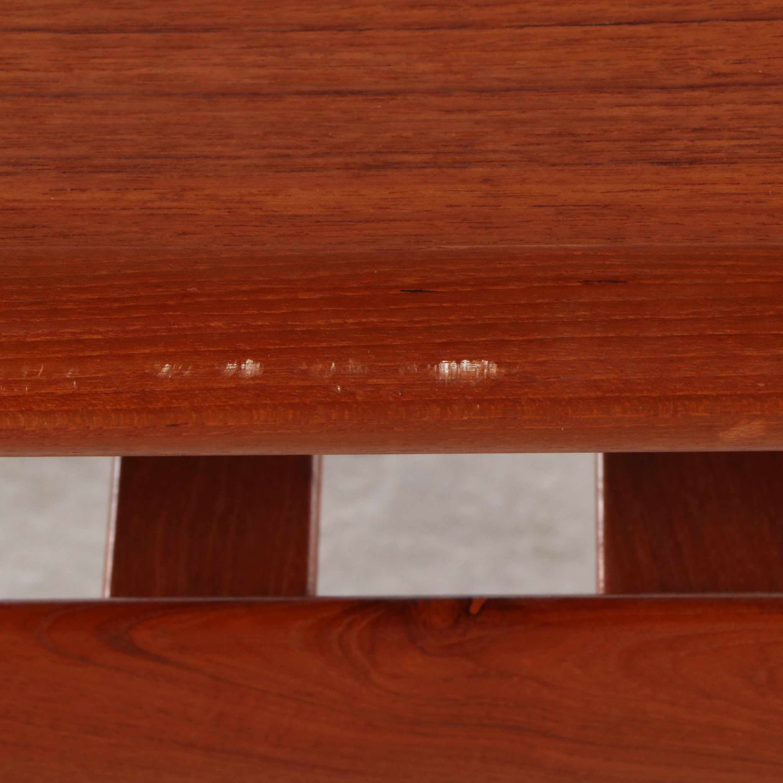 Grete Jalk for Glostrup Danish Modern Teak Surfboard Coffee Table, Late 20th C.