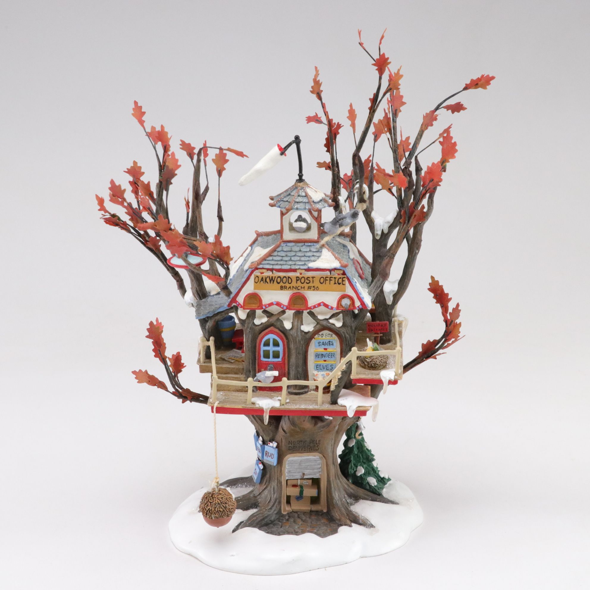 Department 56 "Oakwood Post Office Branch" and More North Pole Woods Village