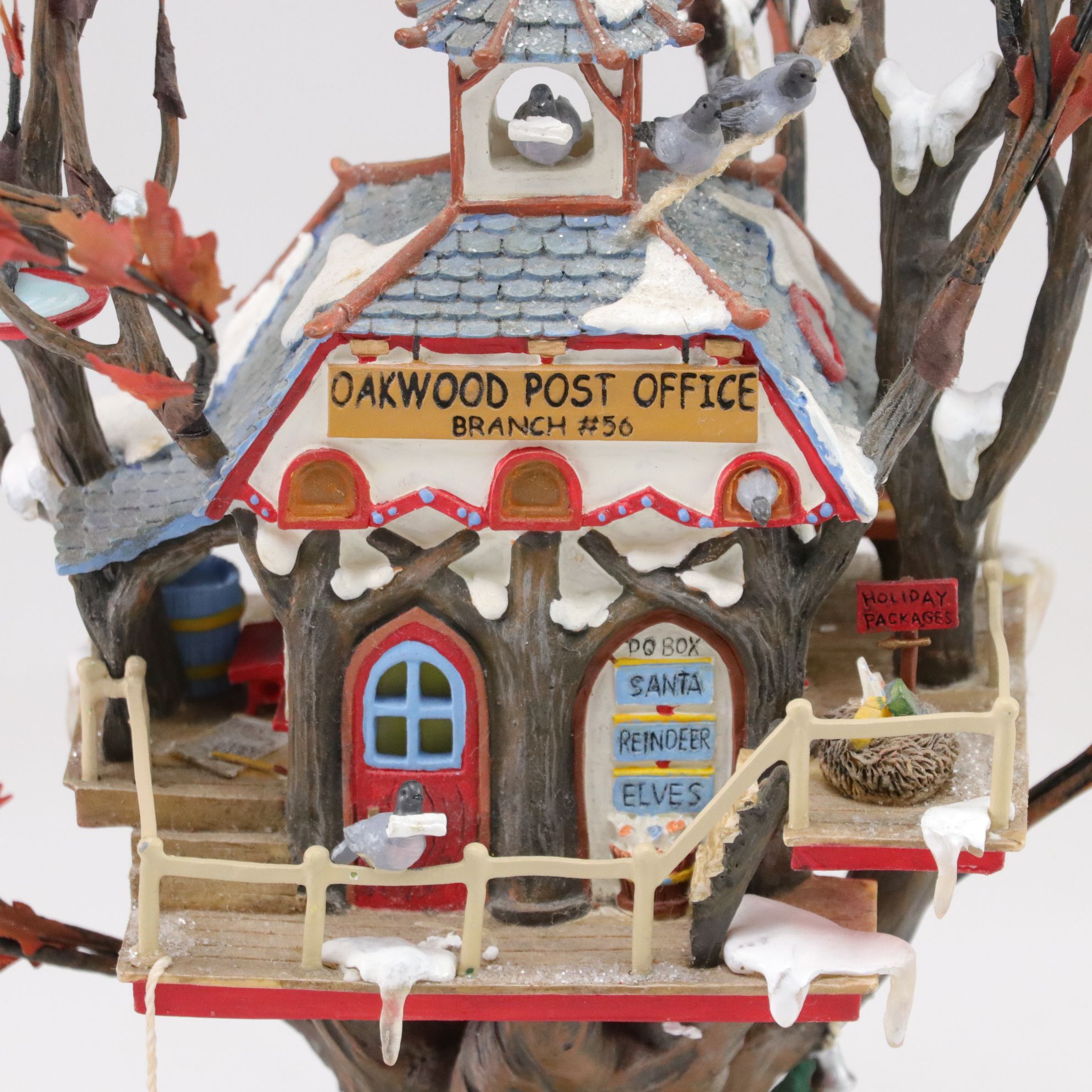Department 56 "Oakwood Post Office Branch" and More North Pole Woods Village