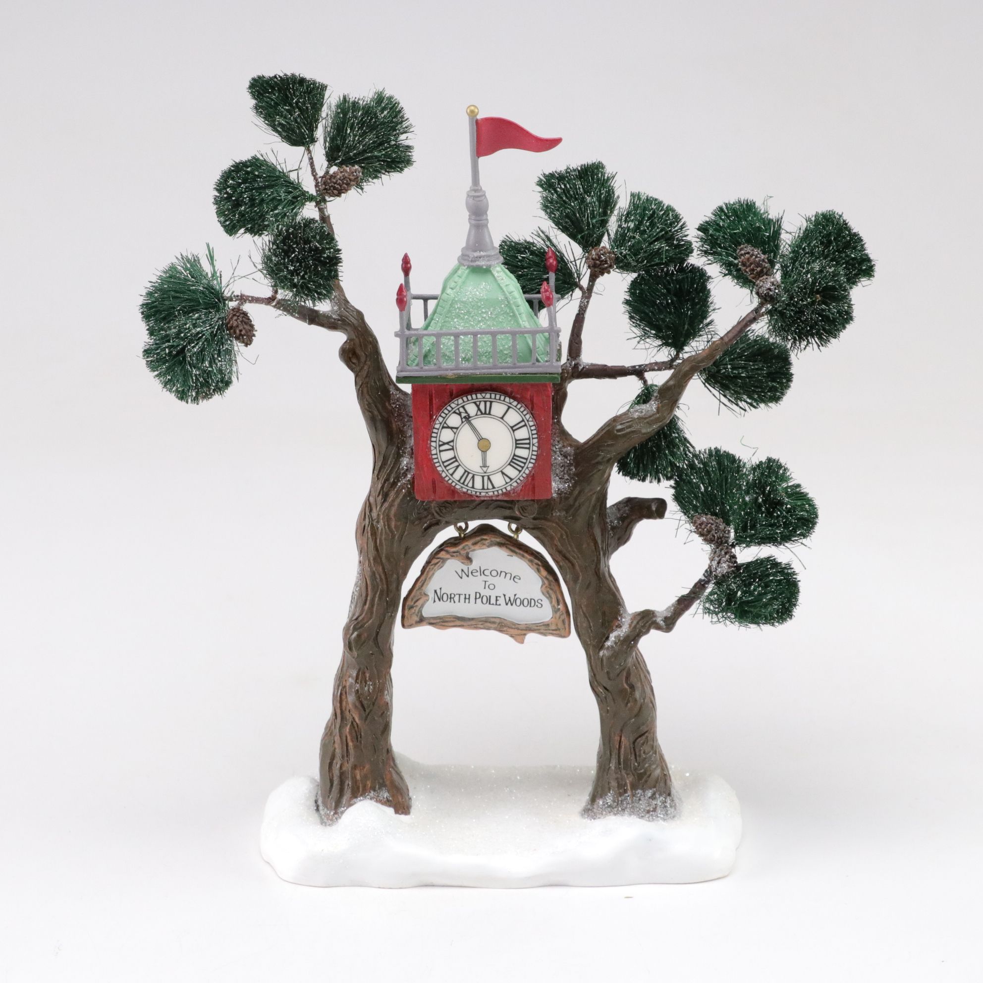 Department 56 "Oakwood Post Office Branch" and More North Pole Woods Village