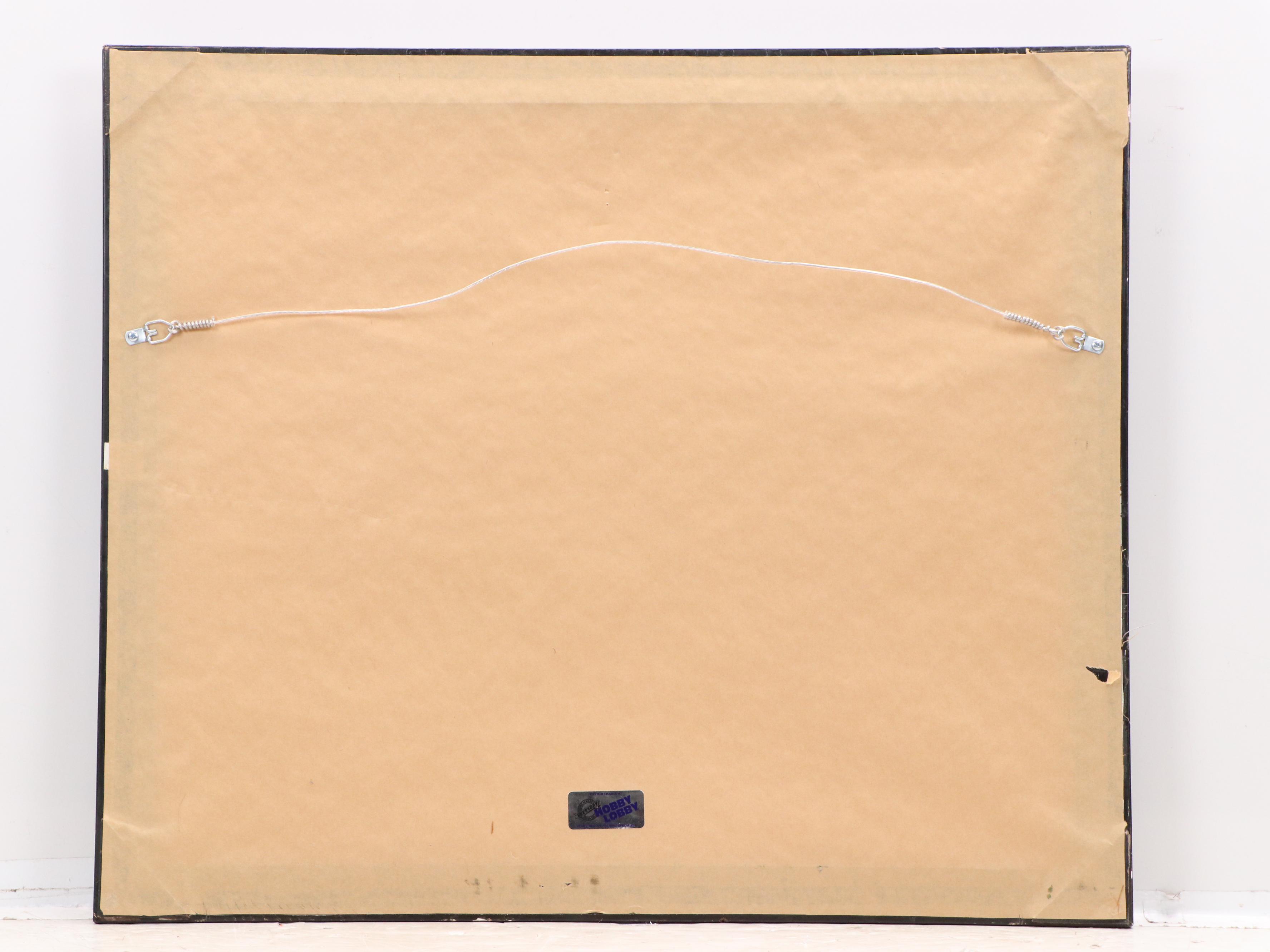 Satin Stitch Embroidered Panel of Floral Arrangement, 20th Century