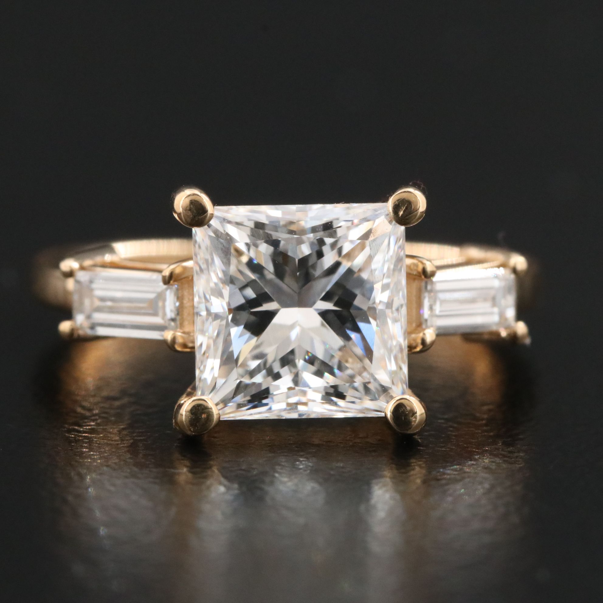 18K 2.94 CTW Lab Grown Diamond Ring with IGI Report