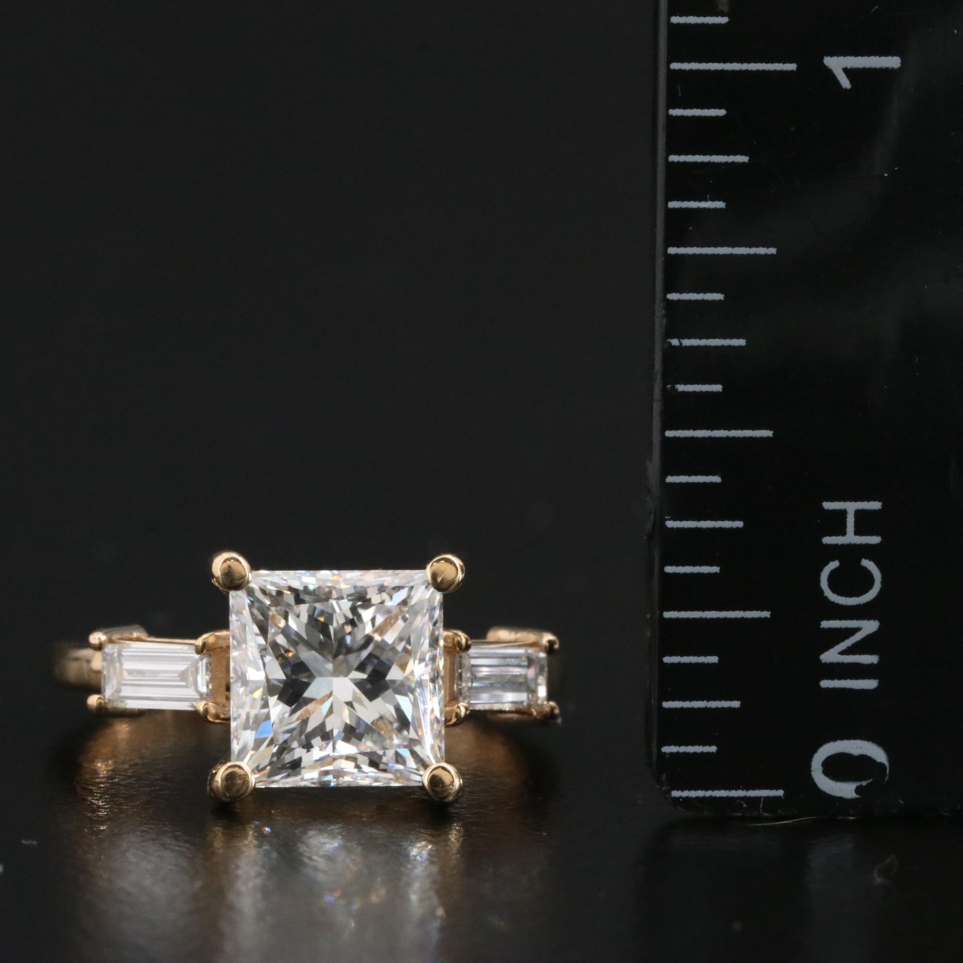 18K 2.94 CTW Lab Grown Diamond Ring with IGI Report