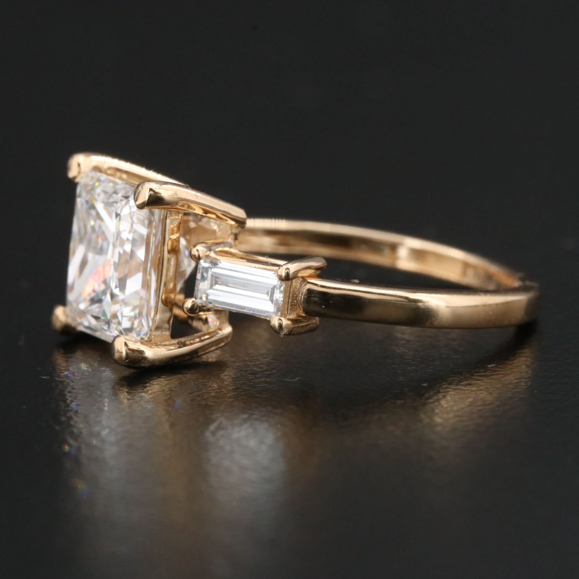 18K 2.94 CTW Lab Grown Diamond Ring with IGI Report