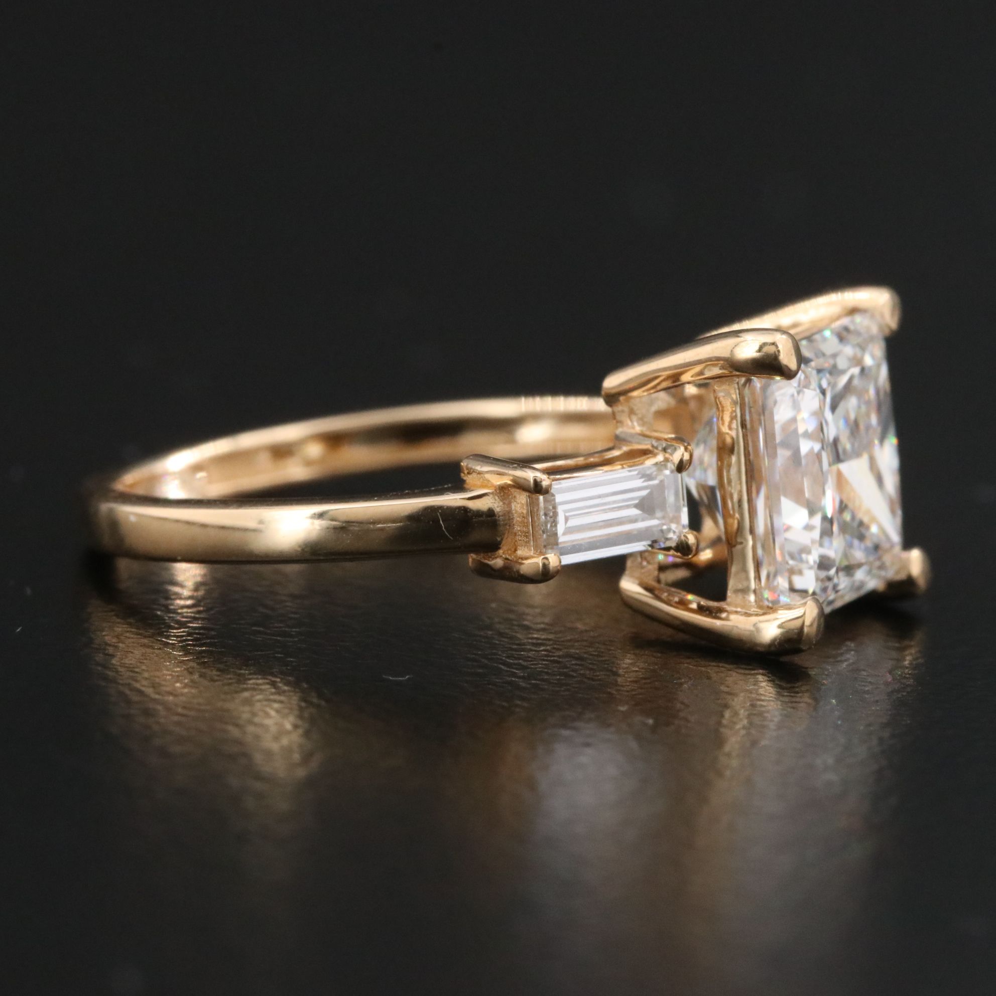 18K 2.94 CTW Lab Grown Diamond Ring with IGI Report