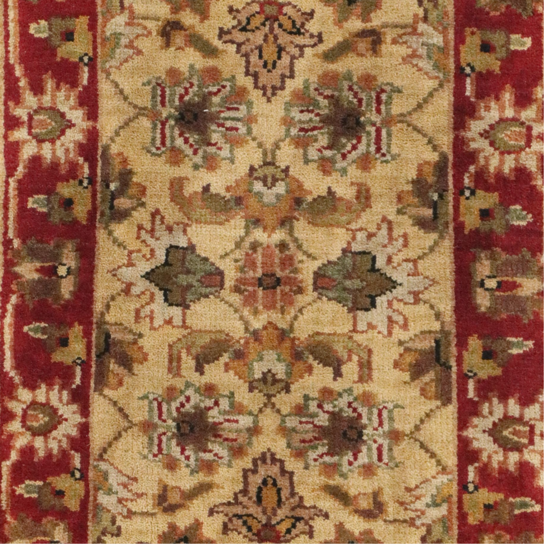 2'6 x 4'3 Hand-Knotted Indian Agra Accent Rug