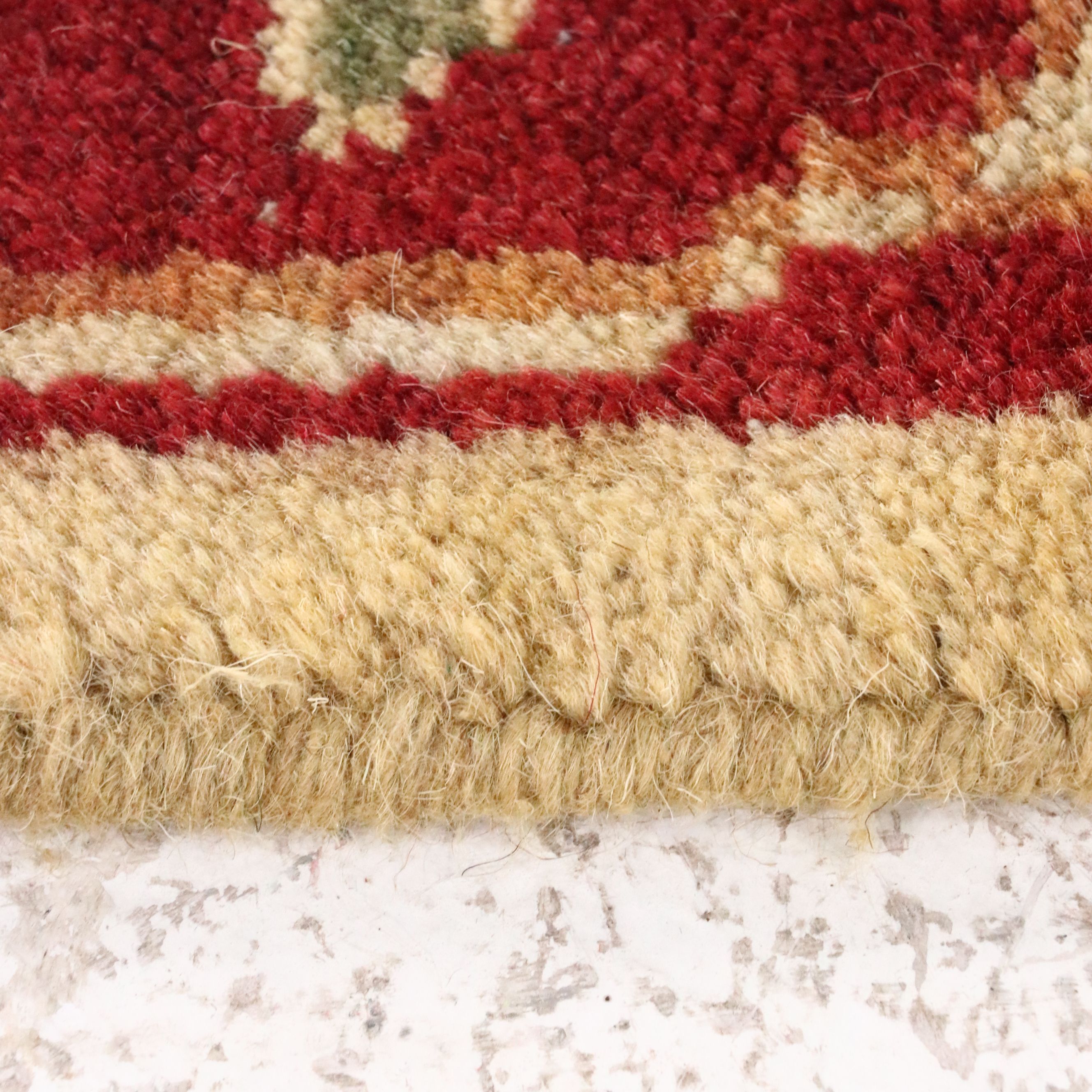 2'6 x 4'3 Hand-Knotted Indian Agra Accent Rug