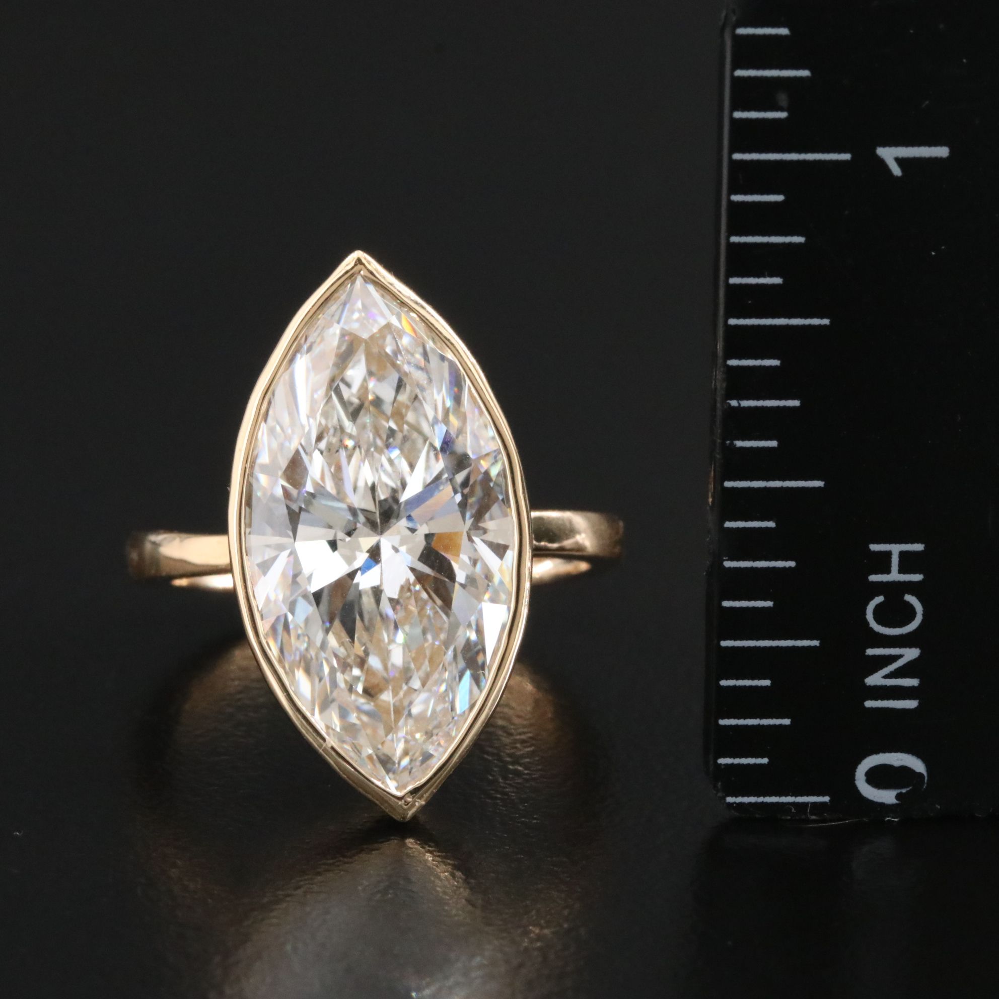 18K 8.04 CT Lab Grown Diamond Solitaire Ring with IGI Report