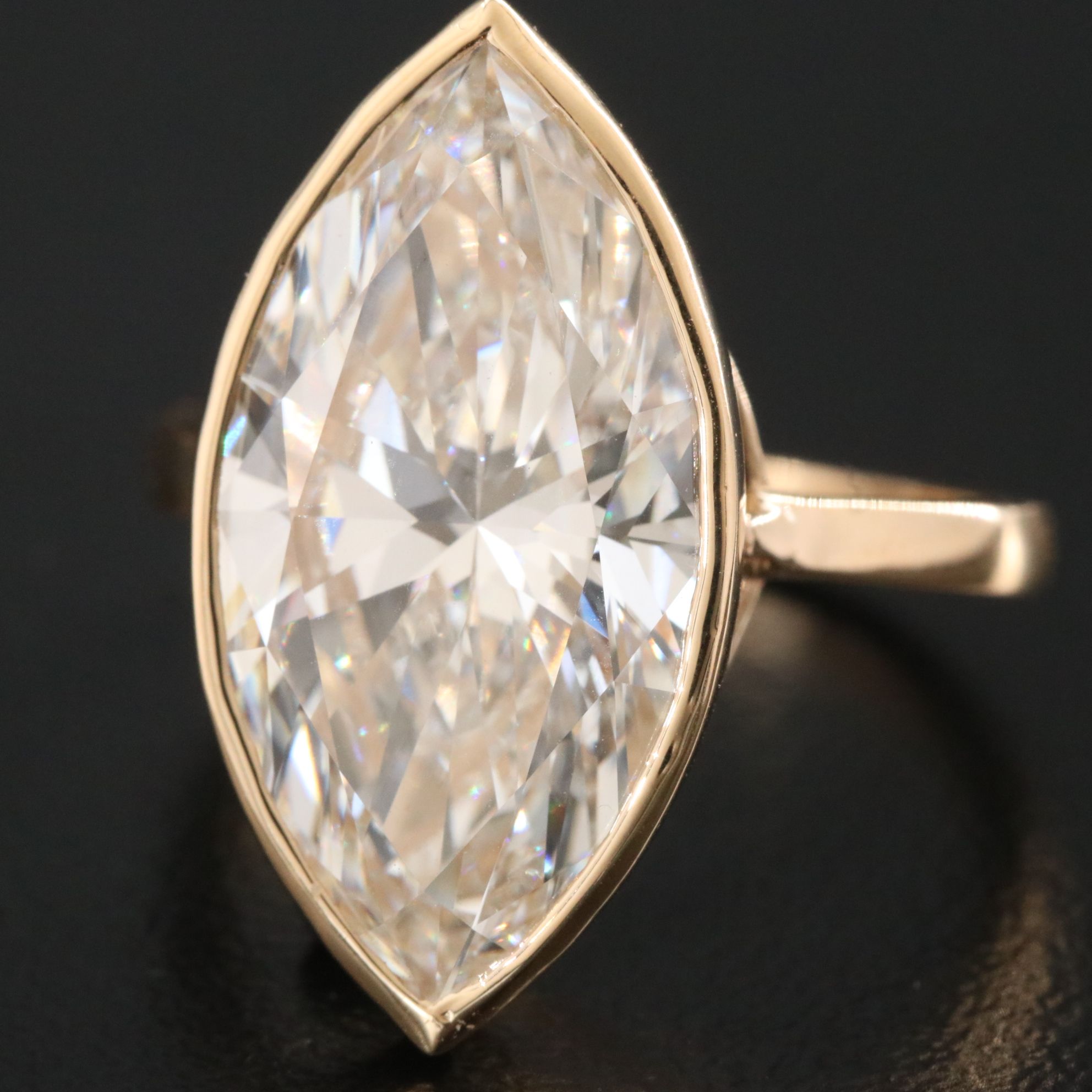 18K 8.04 CT Lab Grown Diamond Solitaire Ring with IGI Report