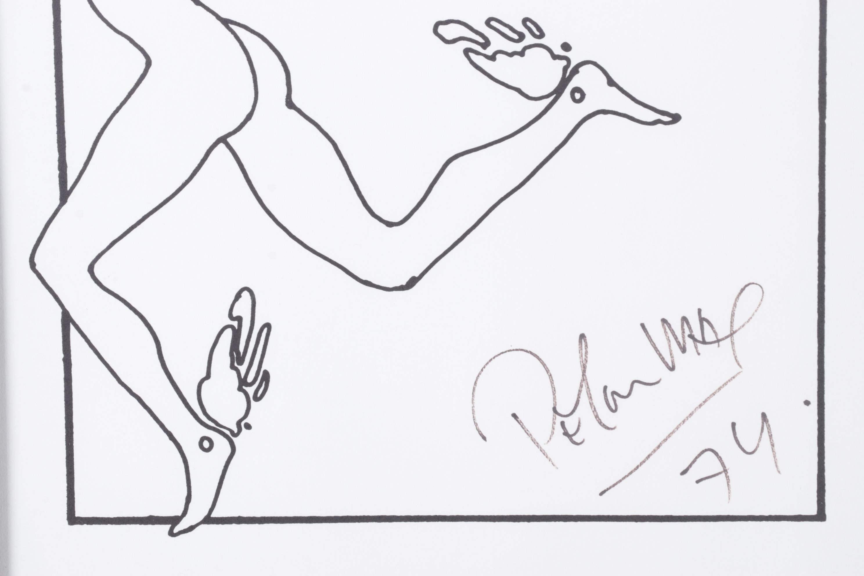 Peter Max Figure Serigraph "Runner", 1974