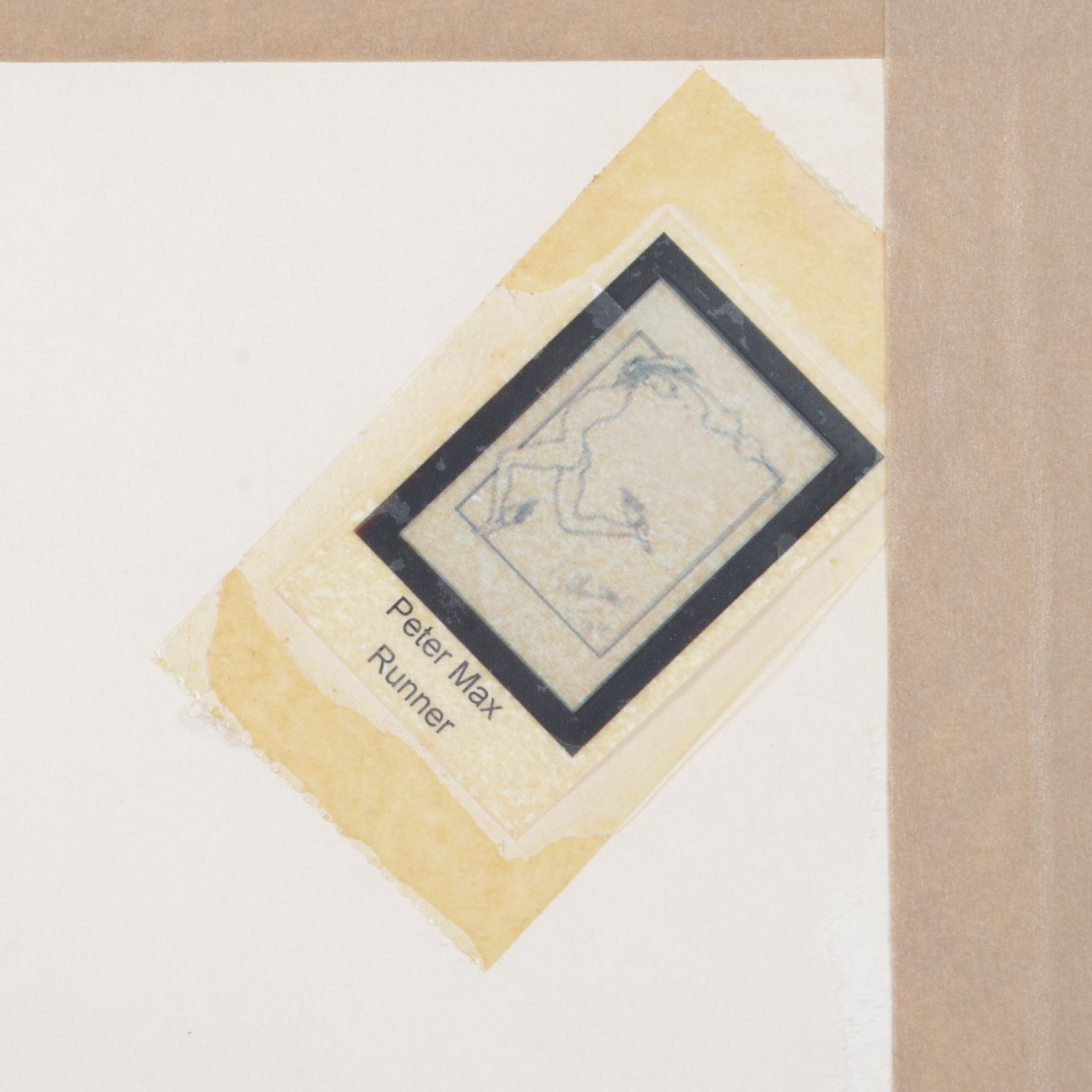 Peter Max Figure Serigraph "Runner", 1974