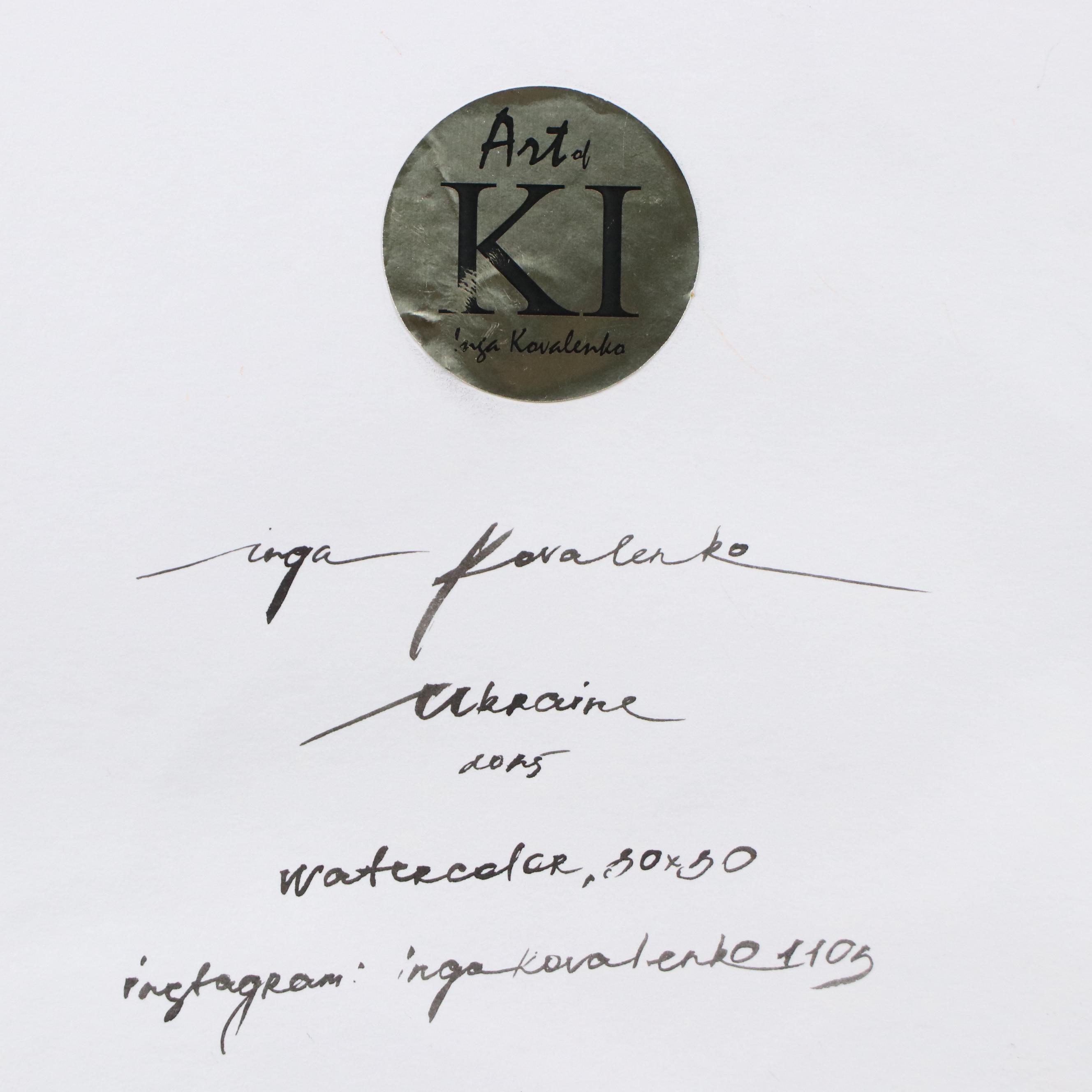 Inga Kovalenko Watercolor Painting of Bird, 2025