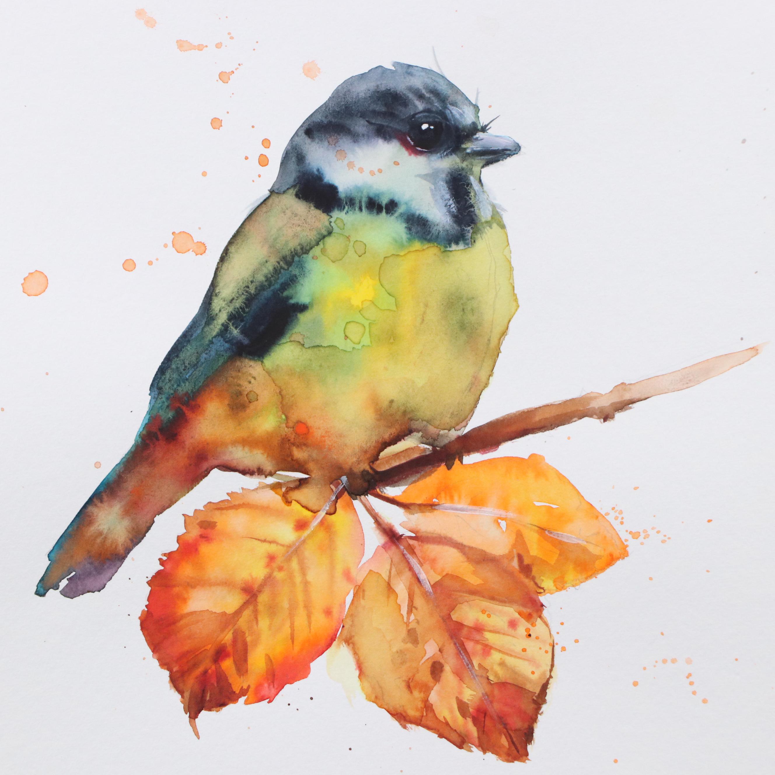 Inga Kovalenko Watercolor Painting of Bird, 2025