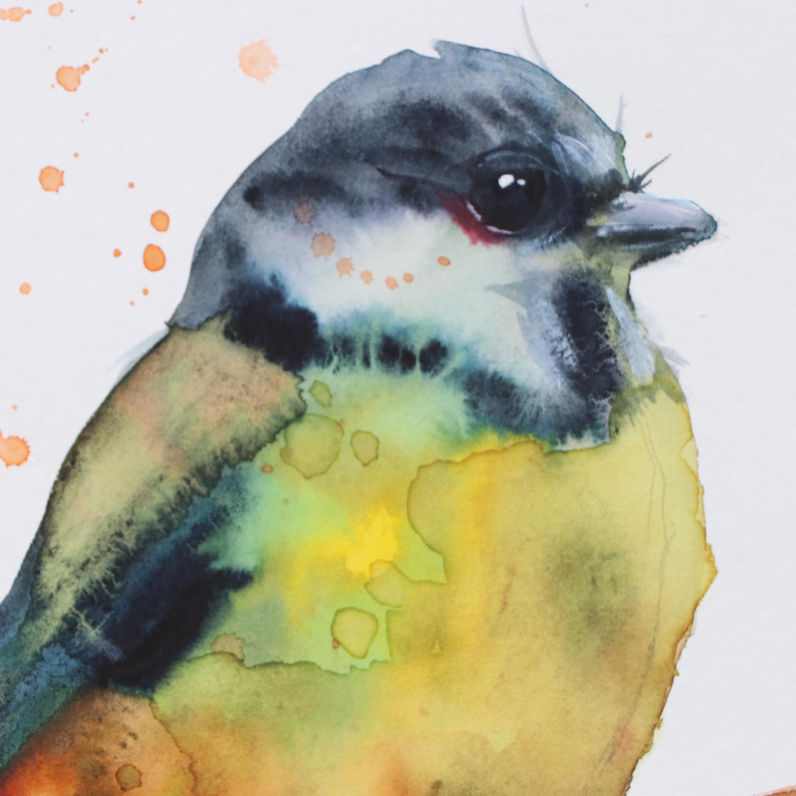 Inga Kovalenko Watercolor Painting of Bird, 2025