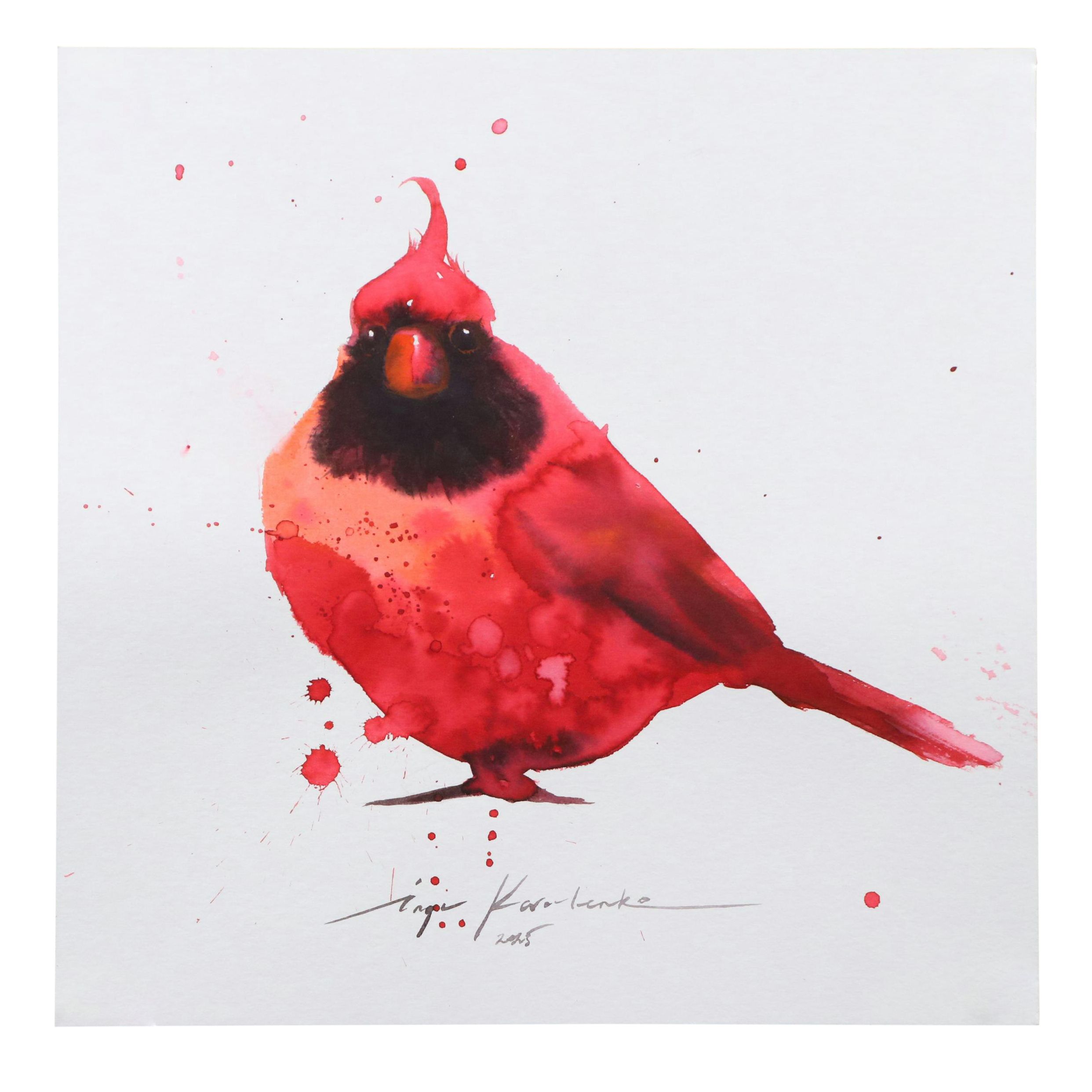 Inga Kovalenko Watercolor Painting of Bird, 2025