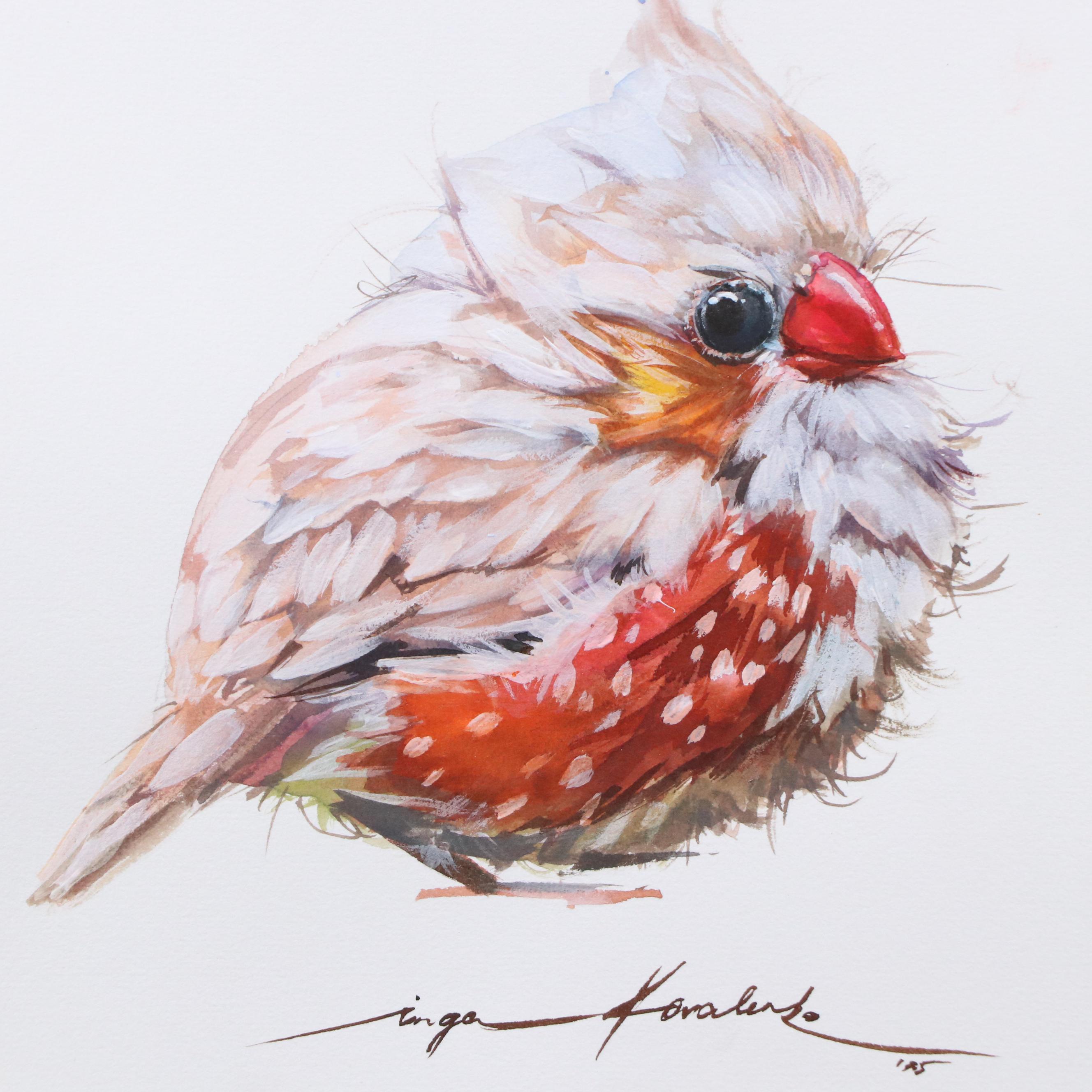 Inga Kovalenko Watercolor Painting of Bird, 2025