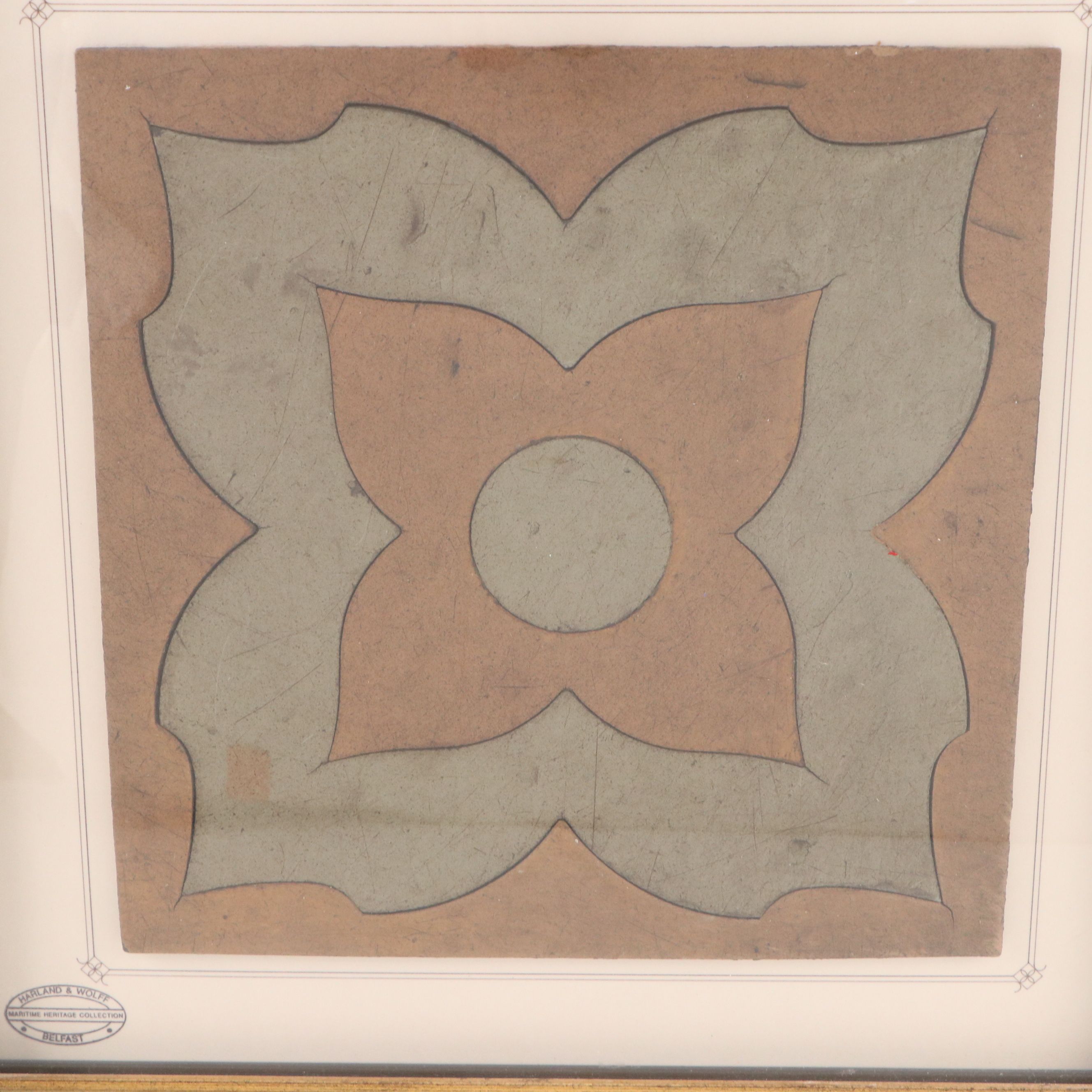 RMS Titanic First Class Smoking Room Floor Tile