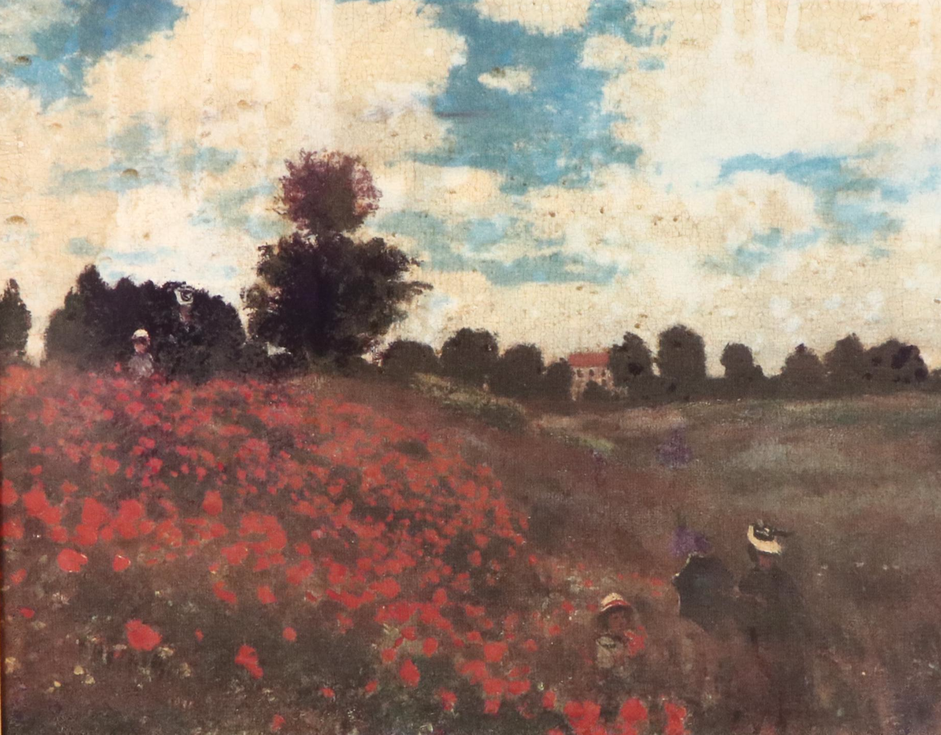 After Claude Monet Photomechanical Print "The Poppy Field Near Argenteuil"