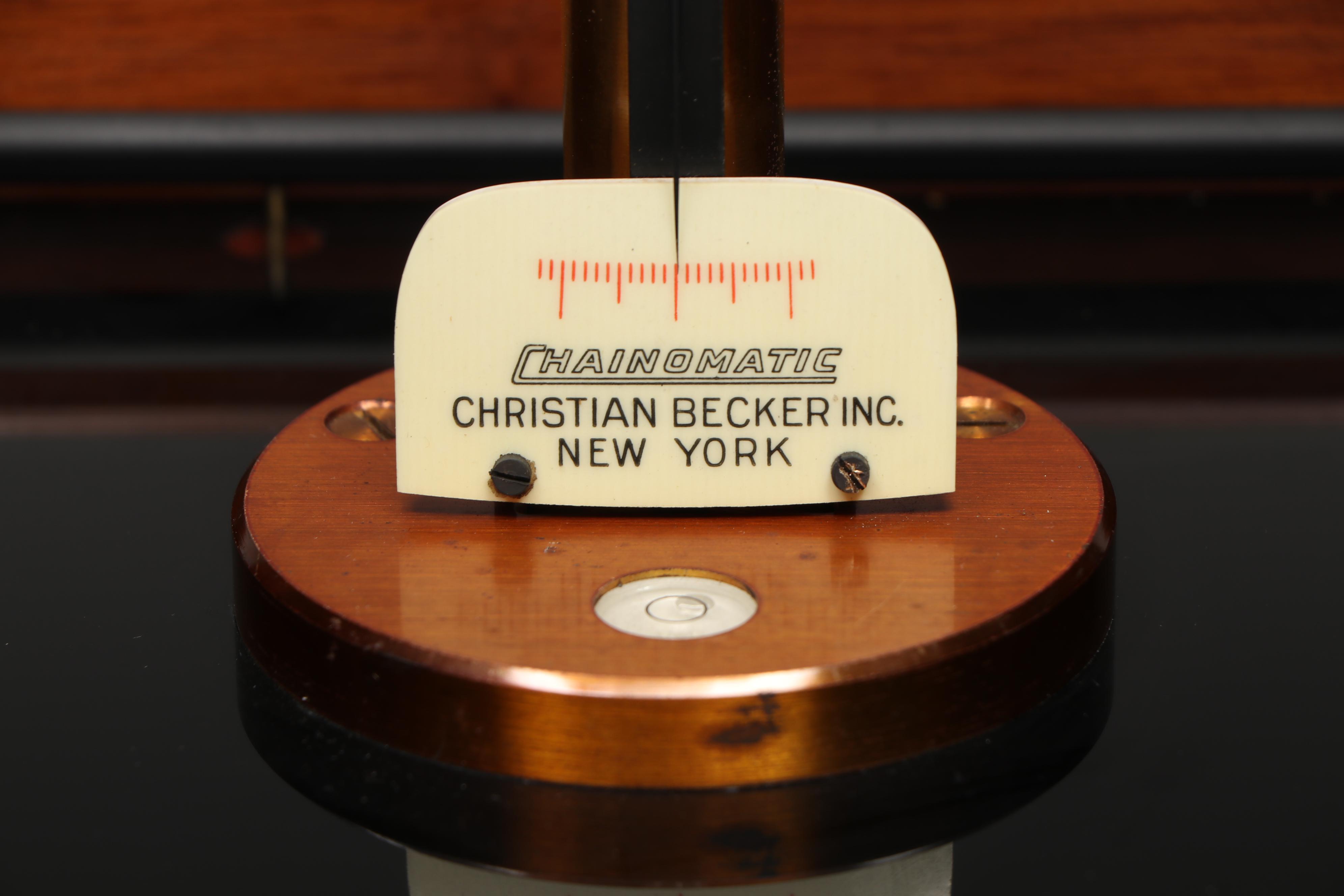 Christian Becker Analytic Scale with Weights, Early 20th Century