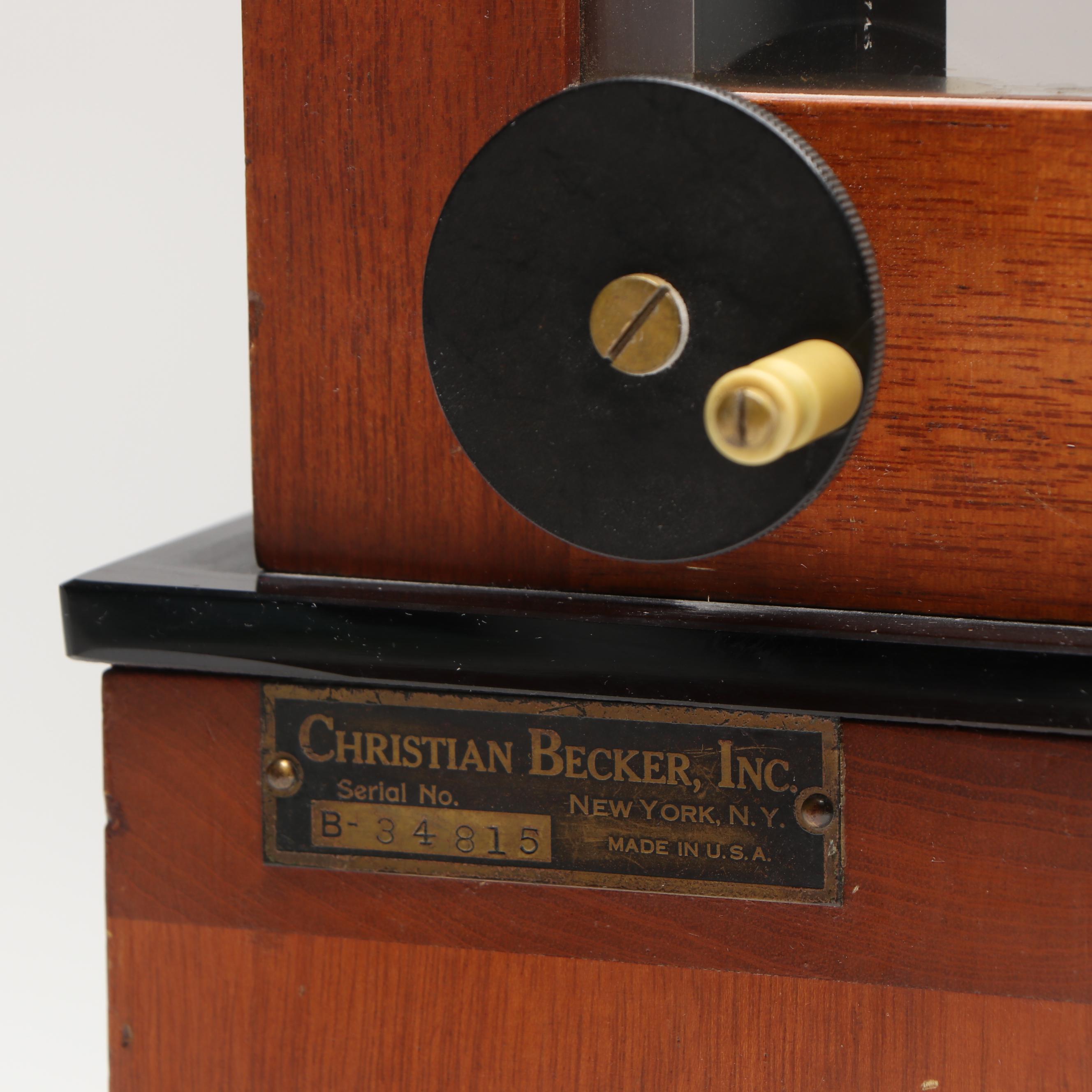 Christian Becker Analytic Scale with Weights, Early 20th Century