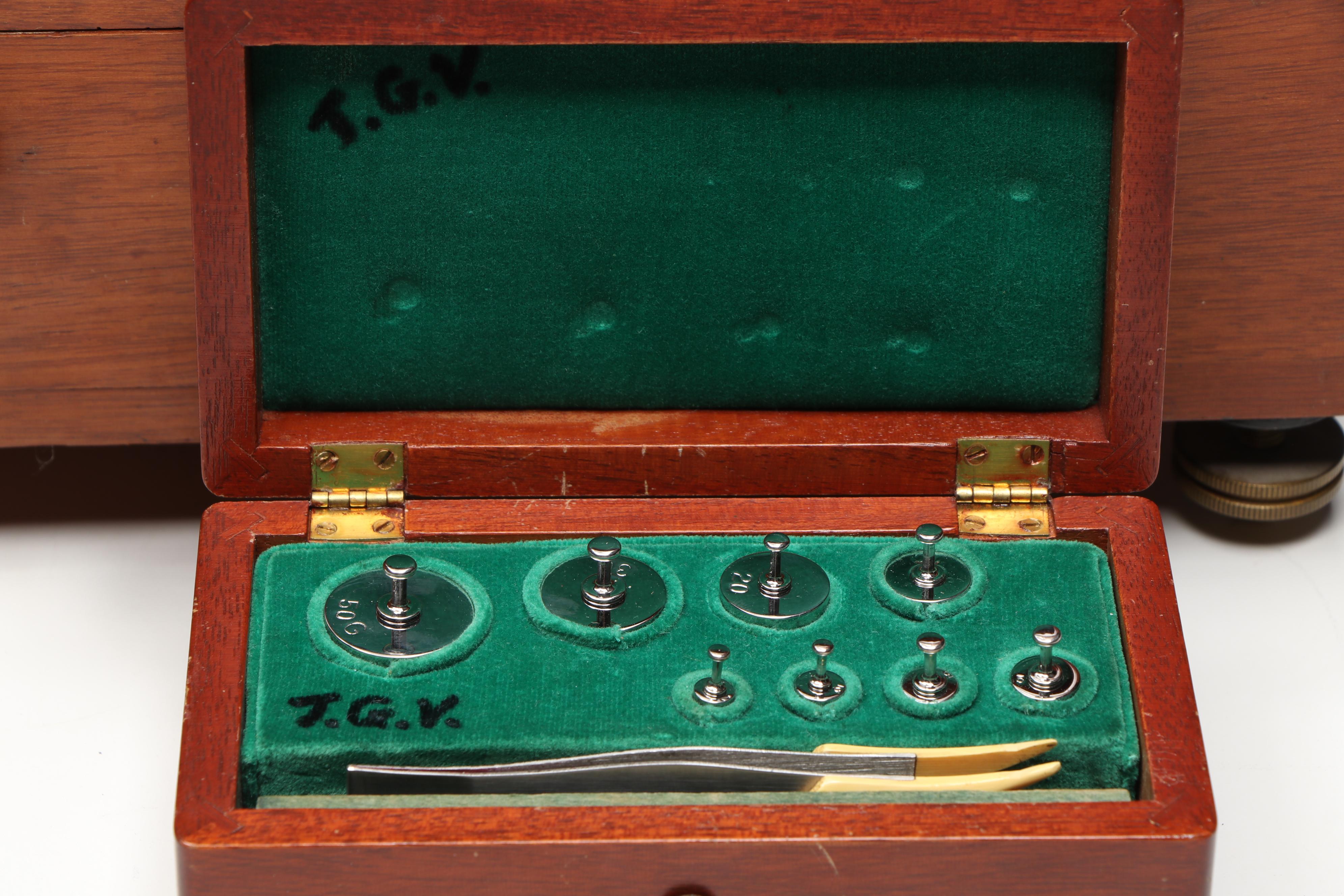 Christian Becker Analytic Scale with Weights, Early 20th Century
