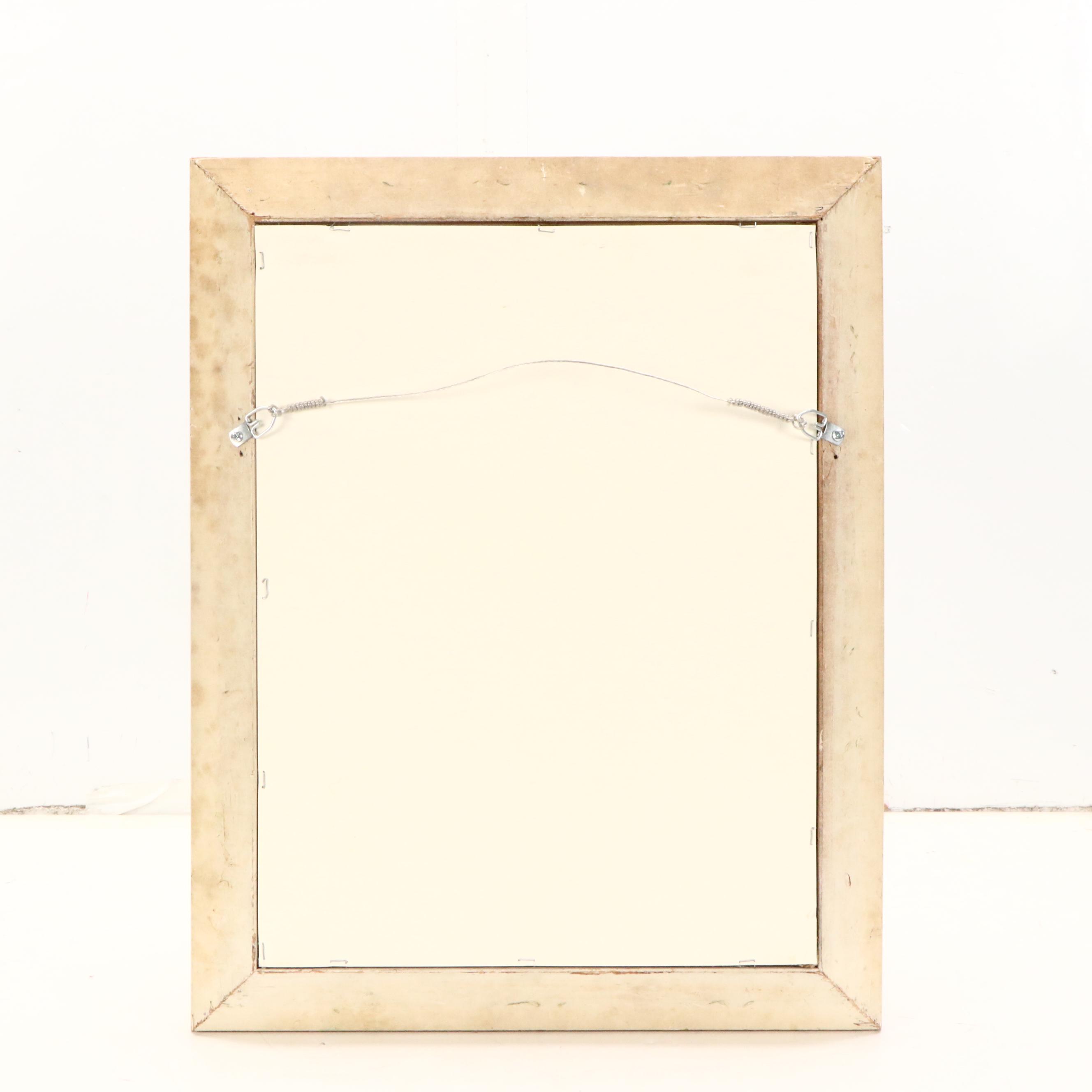 Folk Art "Chicken Tree" Crewel Embroidery