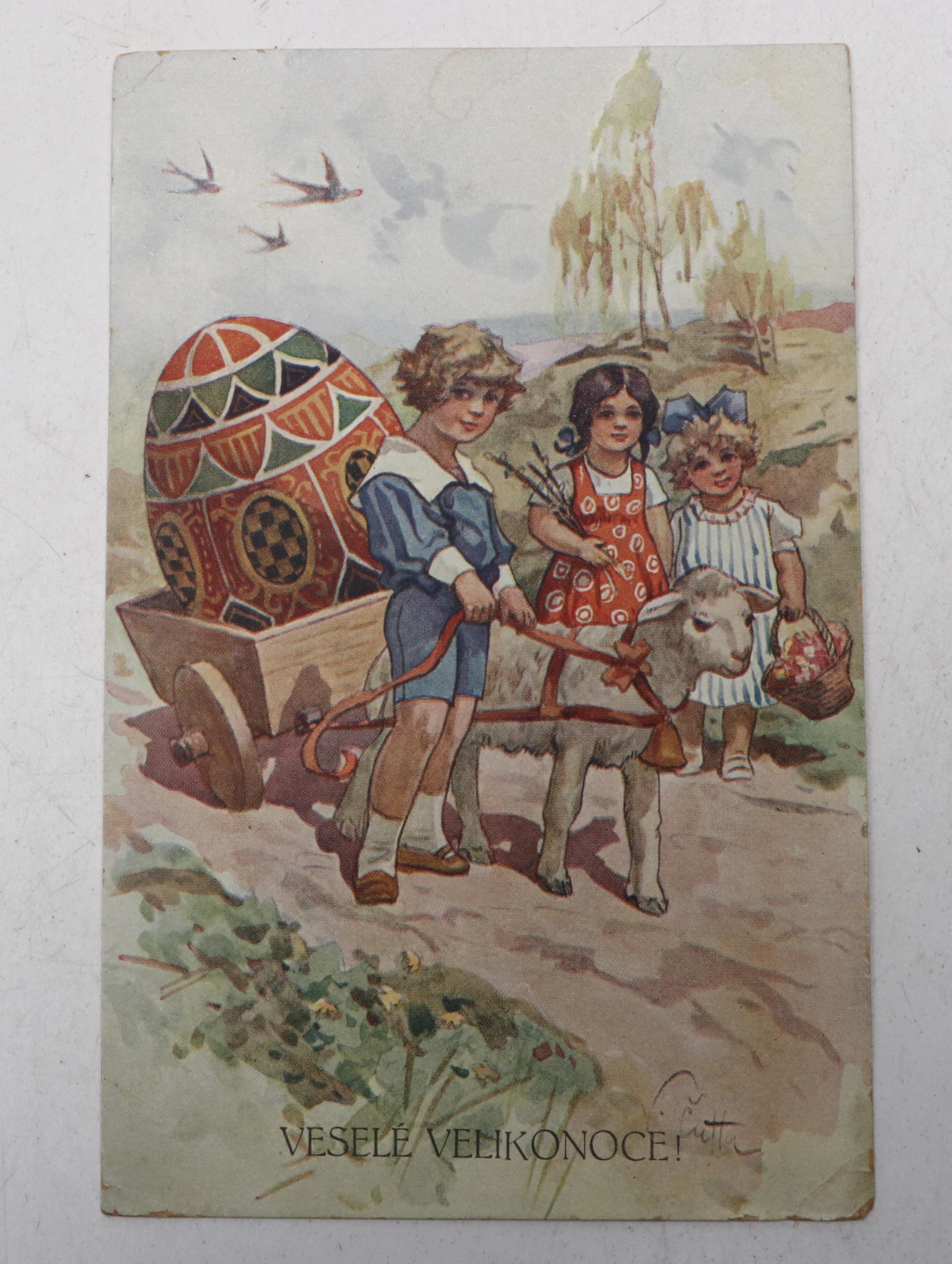 Easter Bunny, Chicks and Other Postcards, Early 20th Century
