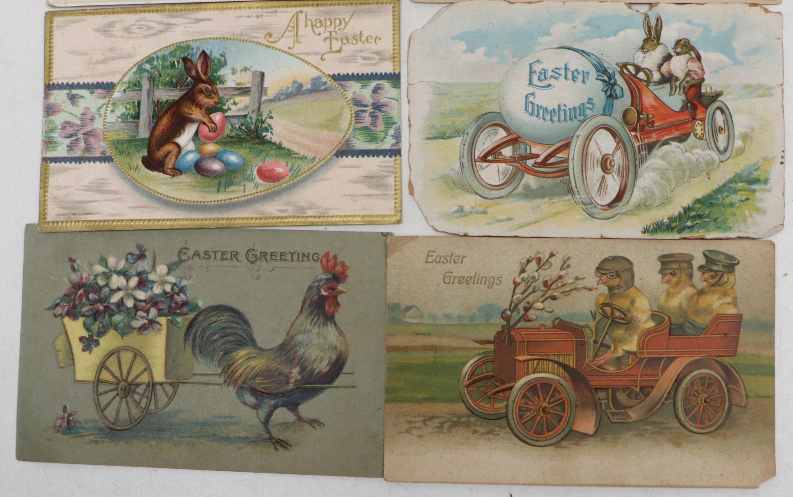 Easter Bunny, Chicks and Other Postcards, Early 20th Century