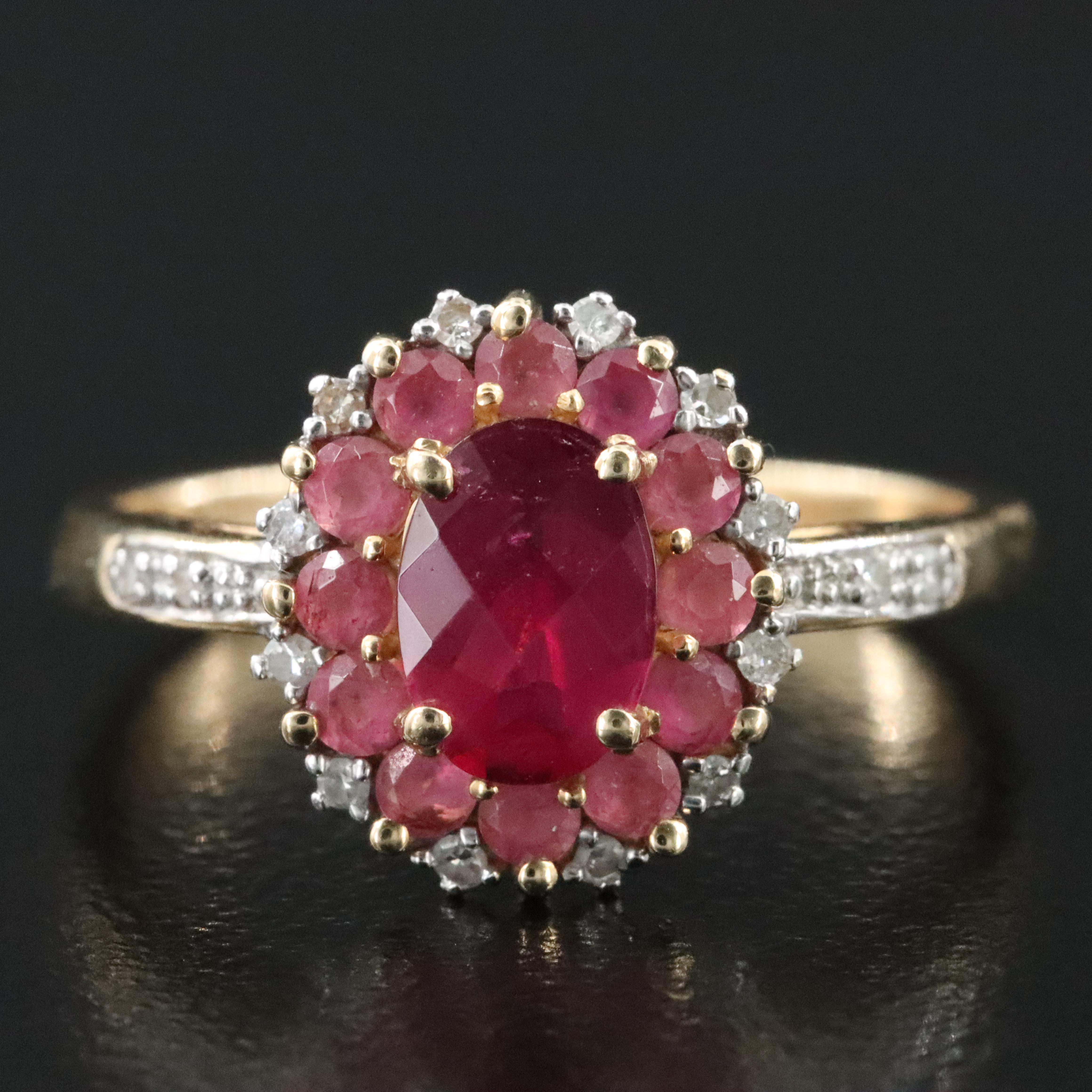 14K Pink Tourmaline and Diamond Ring