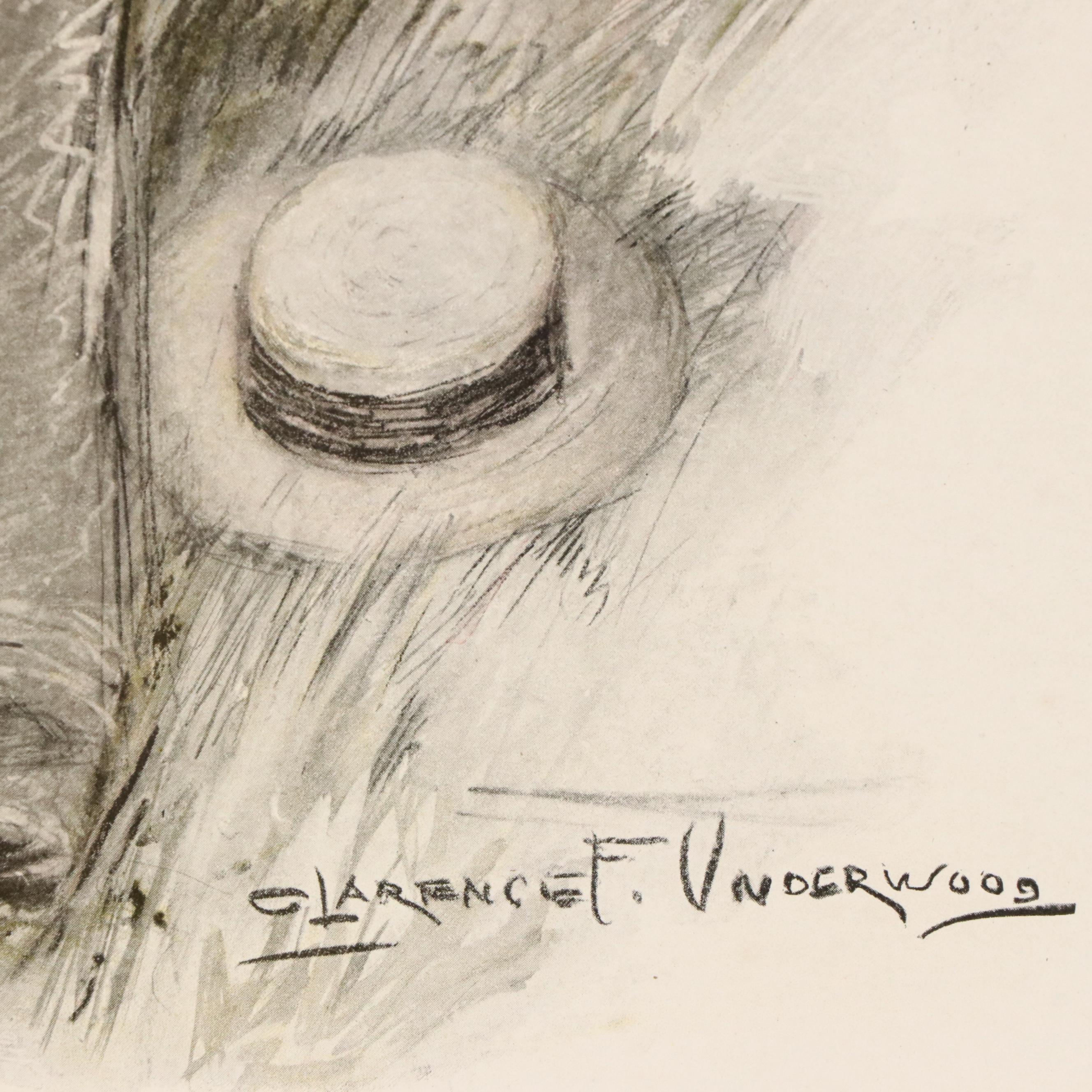 Halftone Illustrations of Women and Their Pets After Clarence F. Underwood