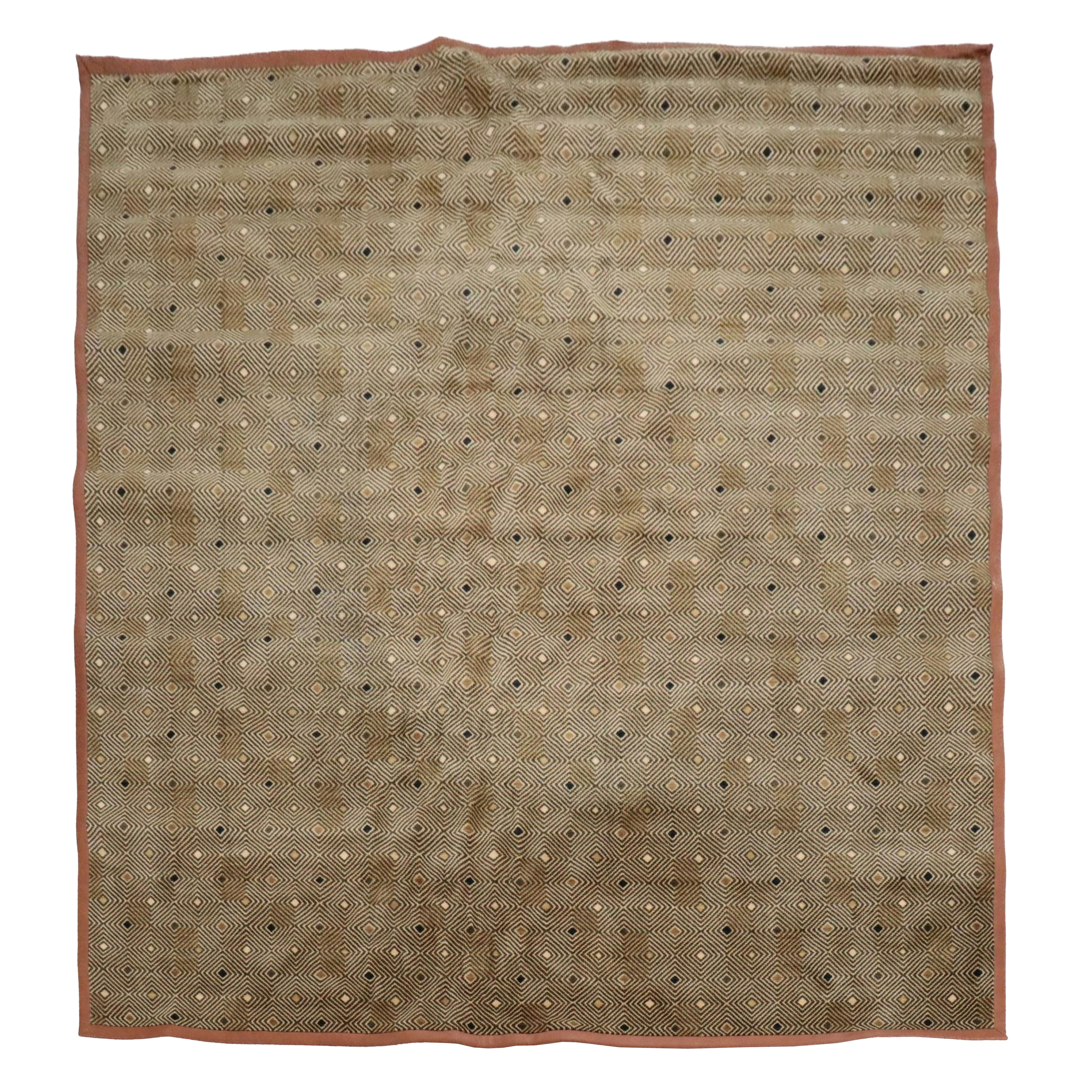 12'7 x 13'5 Machine Made Custom Room Sized Rug