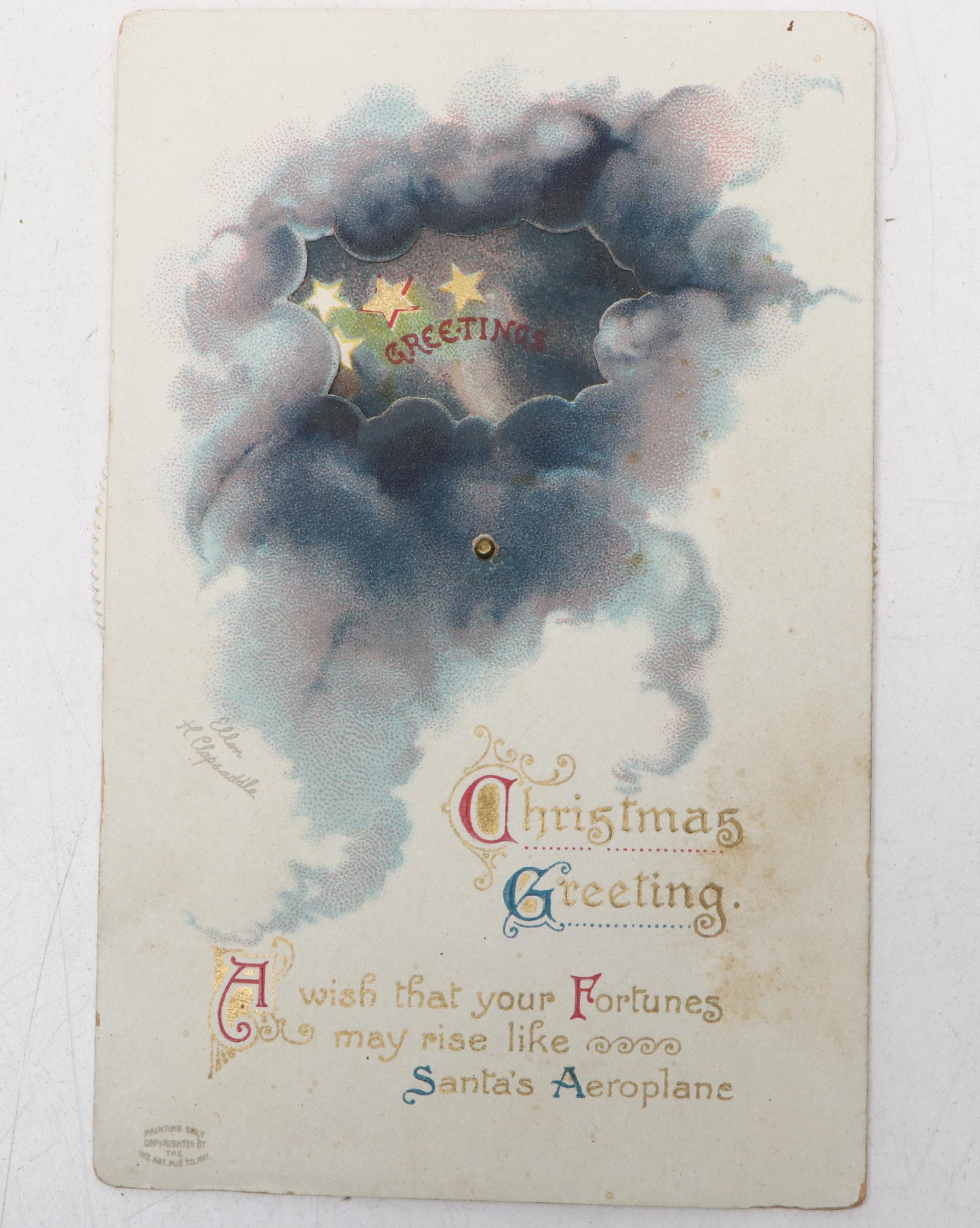 Santa Claus, Snowman and Other Christmas Postcards, Early 20th Century