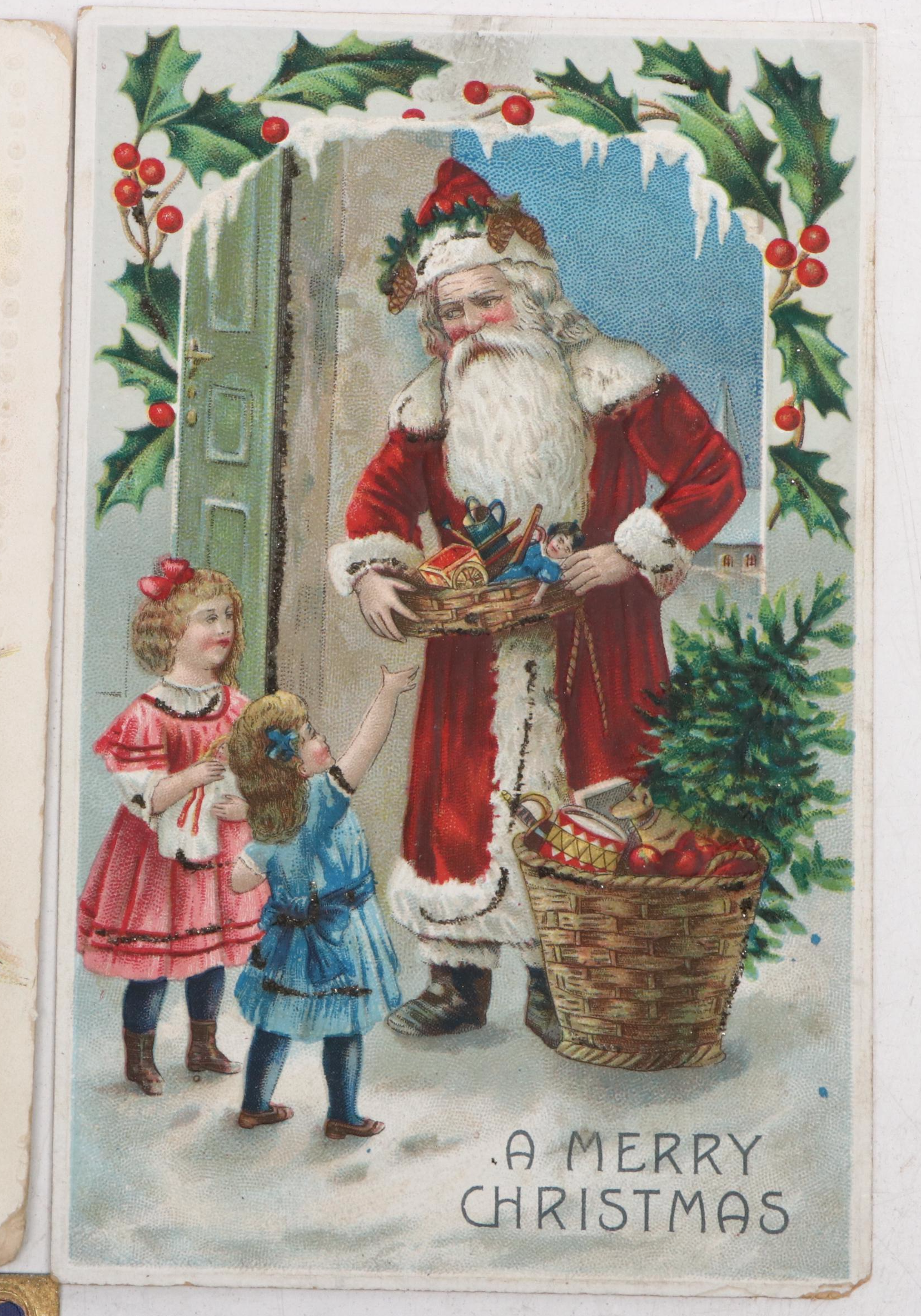 Christmas Santa Claus Postcards, Early 20th Century