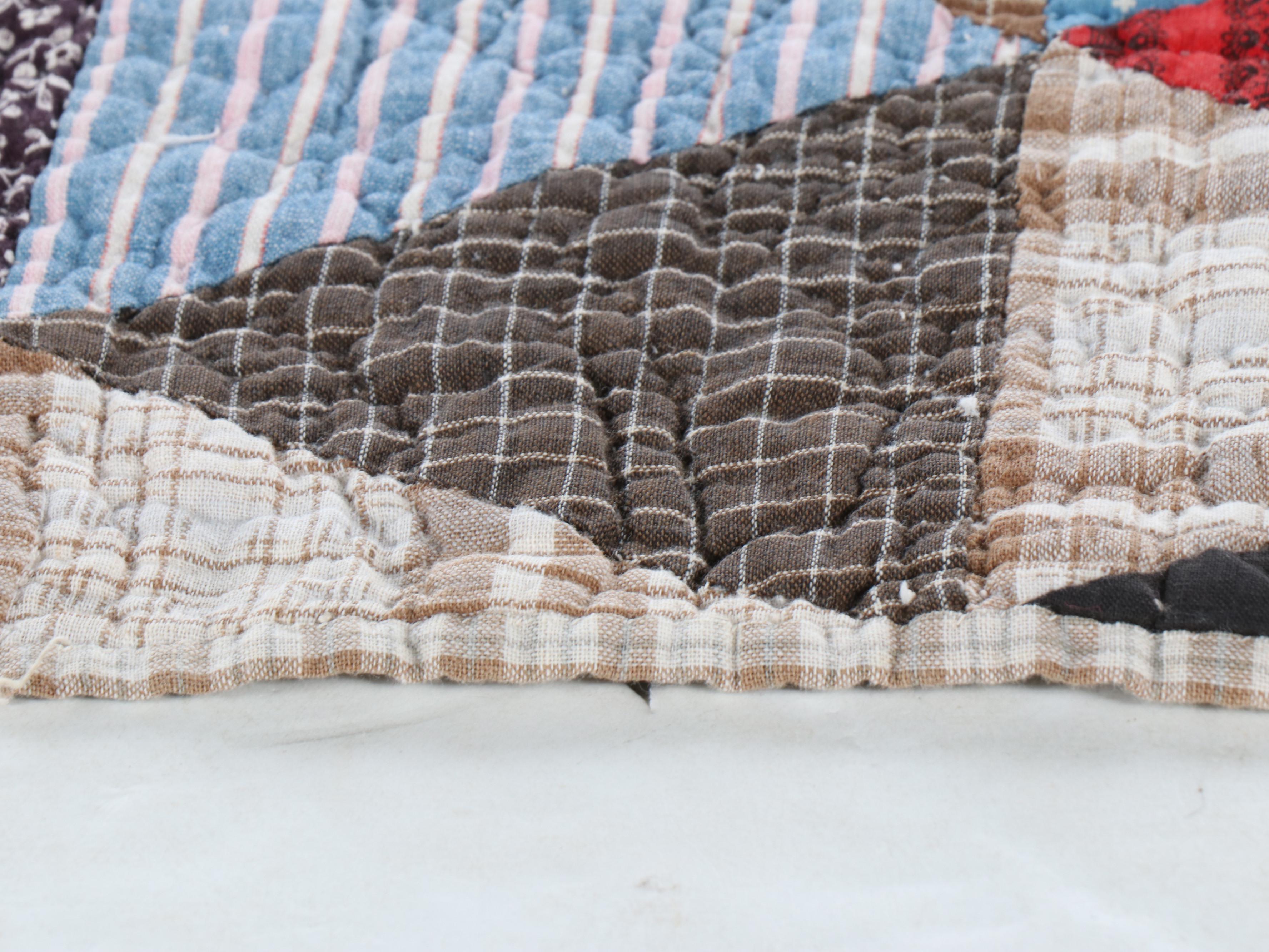 "Thousand Pyramids" Handcrafted Quilt